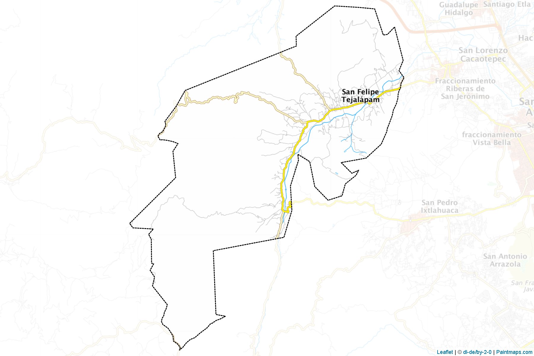 Muestras de recorte de mapas San Felipe Tejalápam (Oaxaca)-1