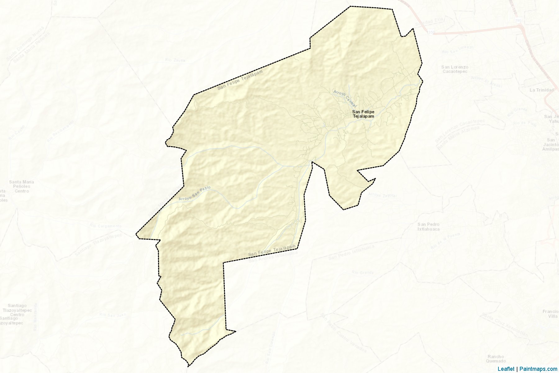 Muestras de recorte de mapas San Felipe Tejalápam (Oaxaca)-2