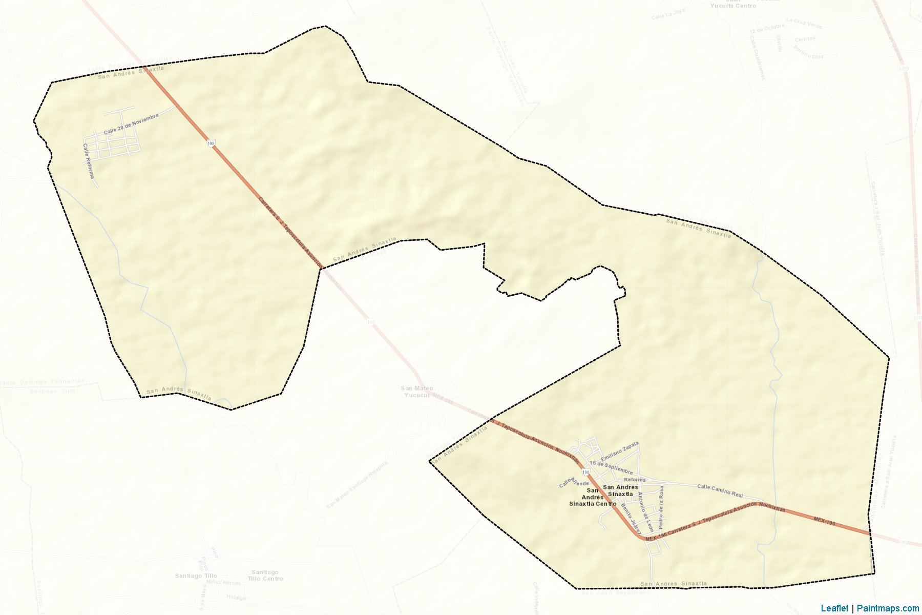 Muestras de recorte de mapas San Andrés Sinaxtla (Oaxaca)-2