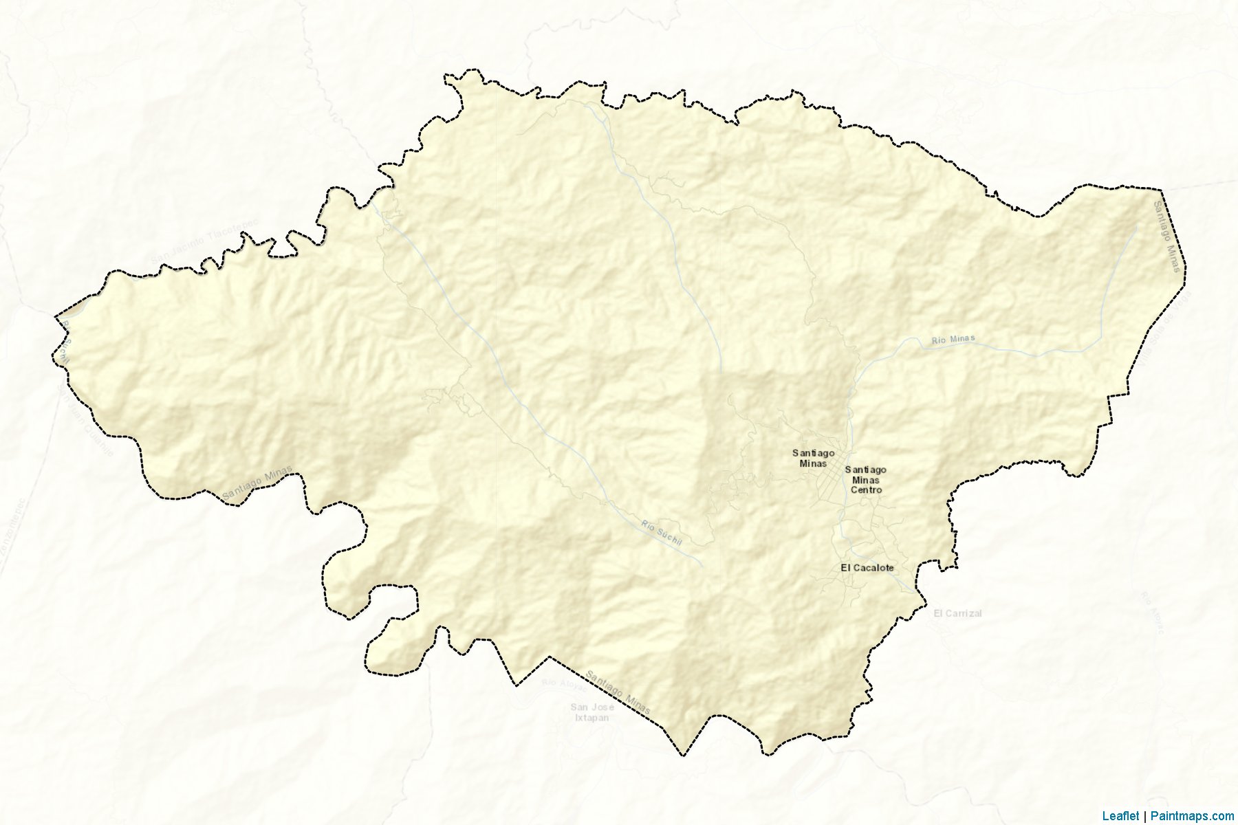 Santiago Minas (Oaxaca) Map Cropping Samples-2