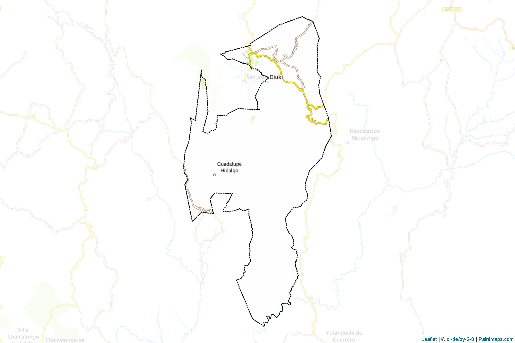 Santiago Tilantongo (Oaxaca) Map Cropping Samples-1