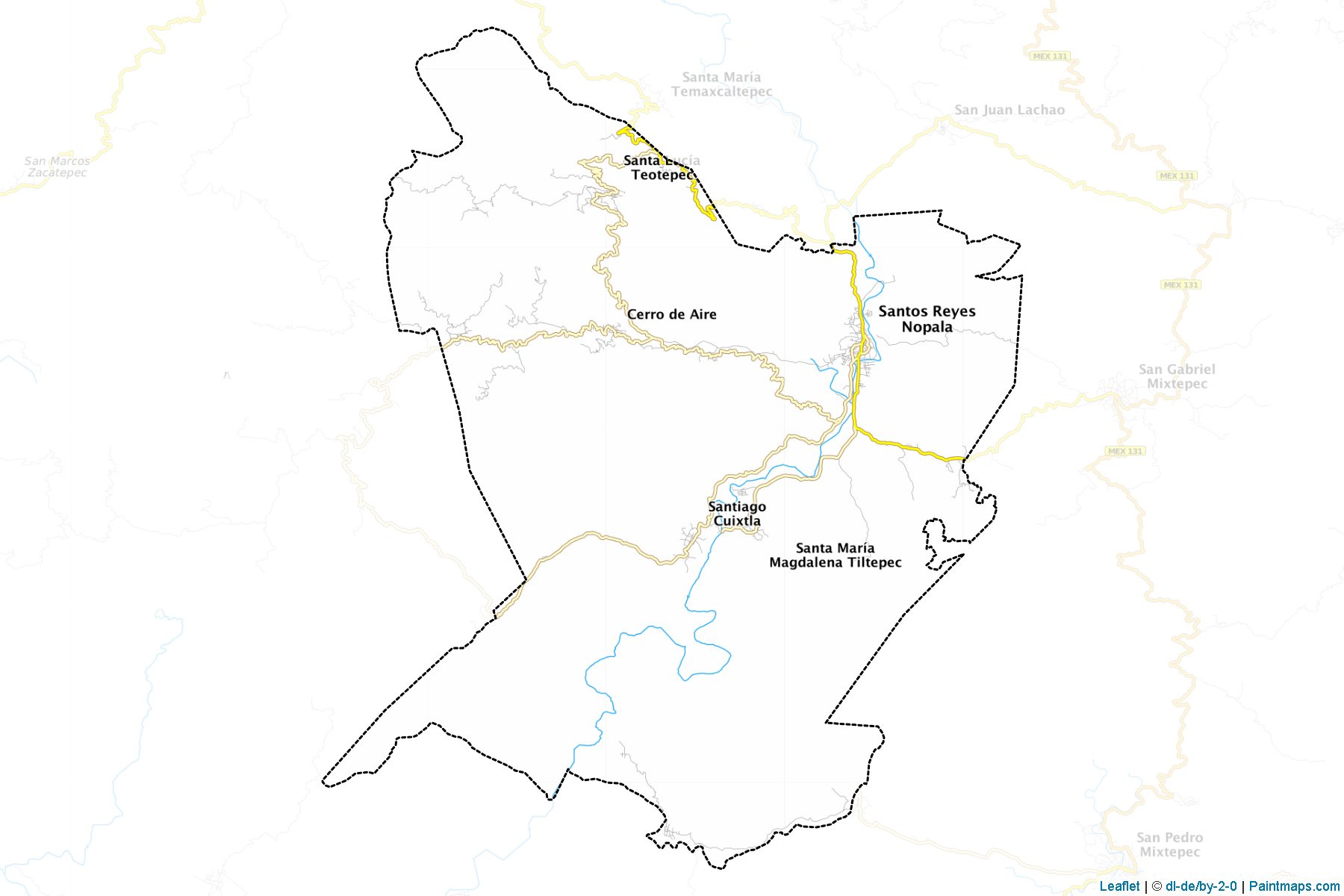 Santos Reyes Nopala (Oaxaca) Map Cropping Samples-1