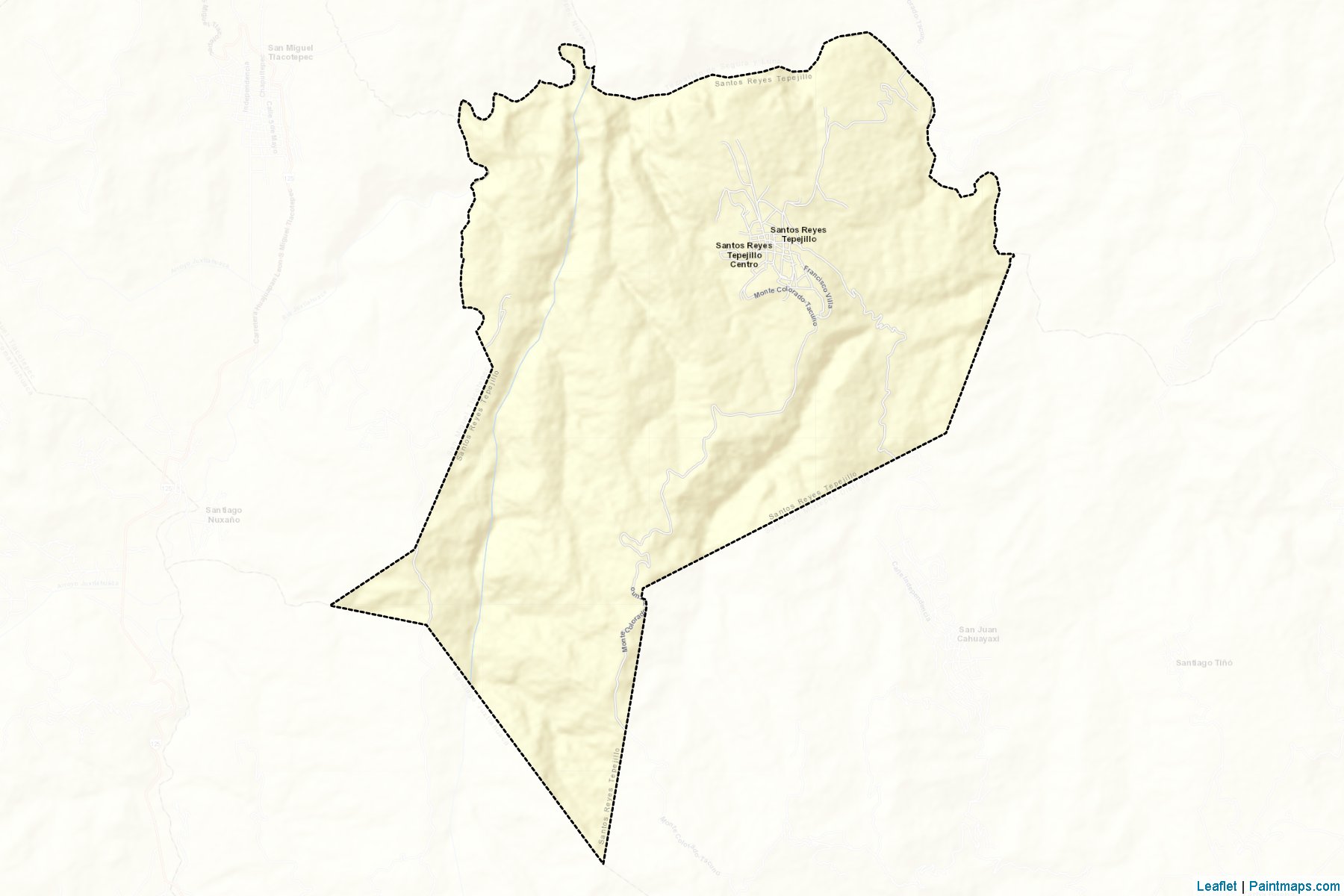 Santos Reyes Tepejillo (Oaxaca) Map Cropping Samples-2