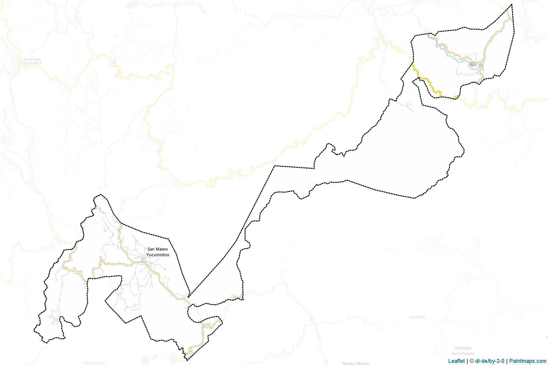 Zapotitlán del Río (Oaxaca) Map Cropping Samples-1