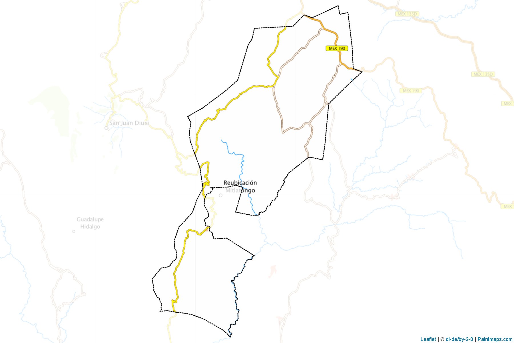 Magdalena Jaltepec (Oaxaca) Map Cropping Samples-1