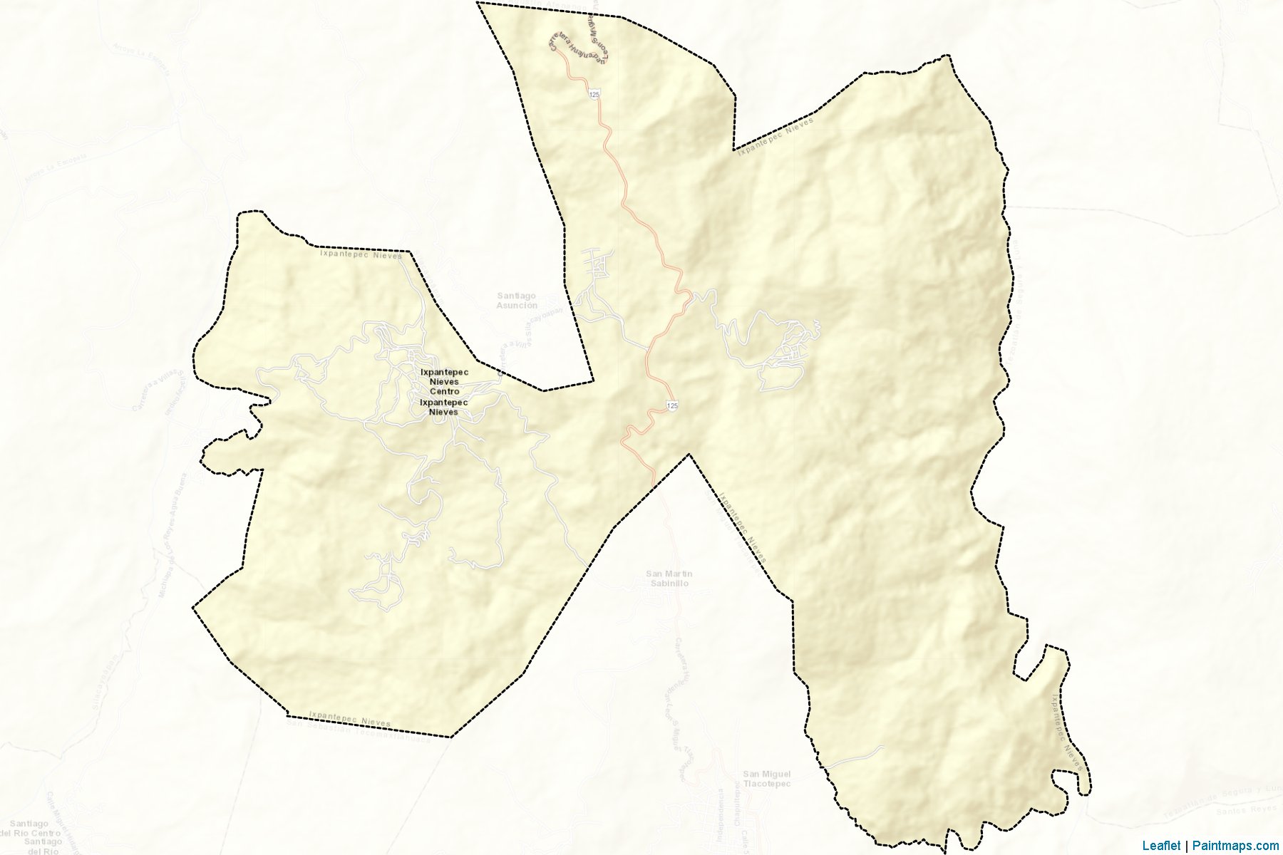 Ixpantepec Nieves (Oaxaca) Map Cropping Samples-2