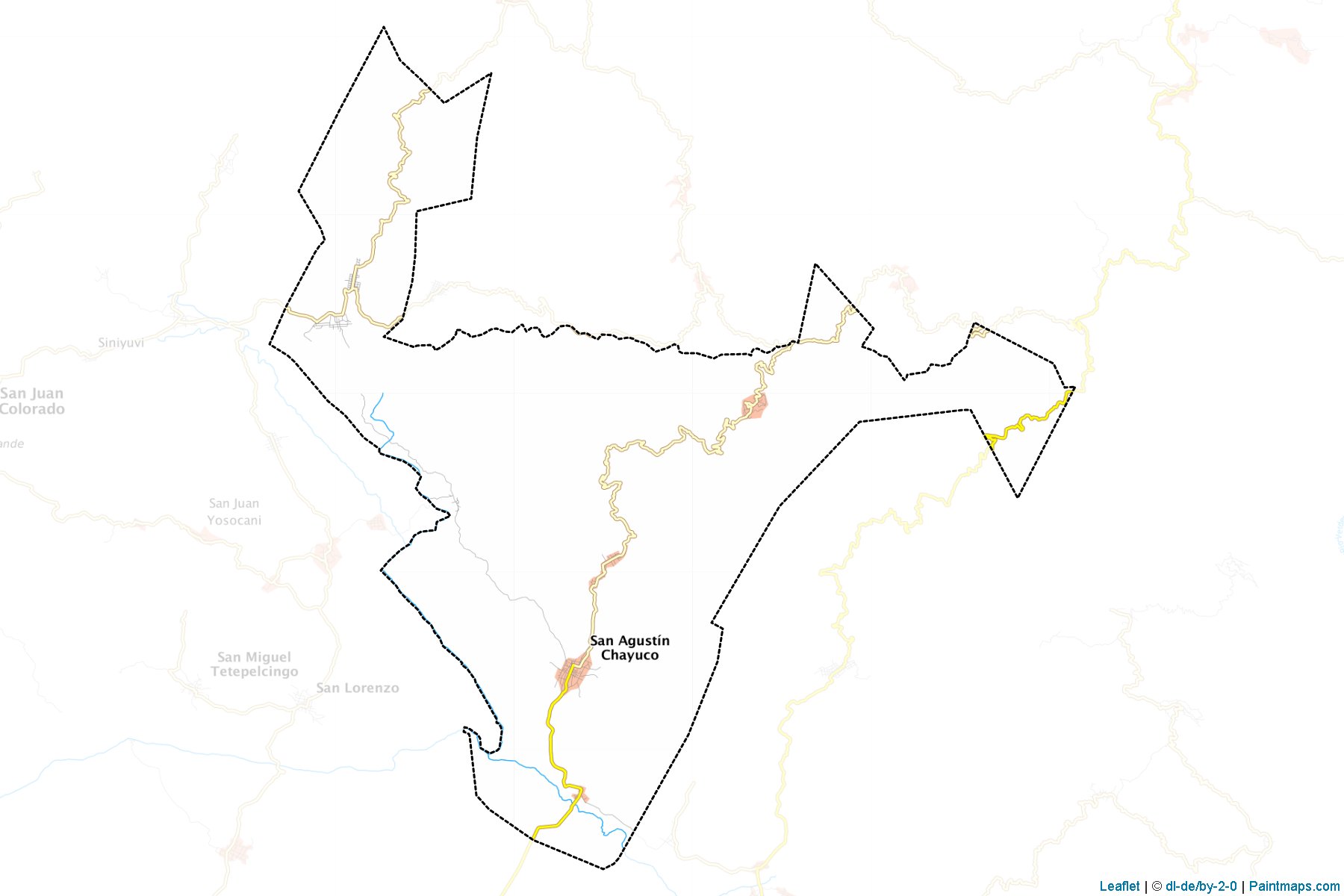 San Agustín Chayuco (Oaxaca) Map Cropping Samples-1