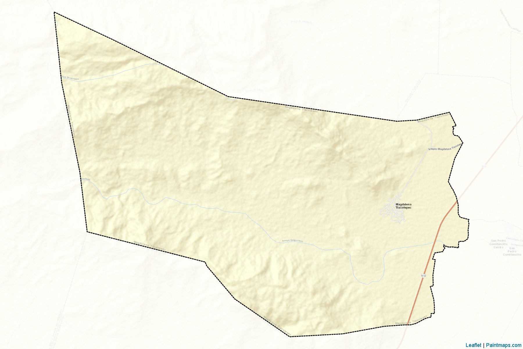 Muestras de recorte de mapas Magdalena Tlacotepec (Oaxaca)-2