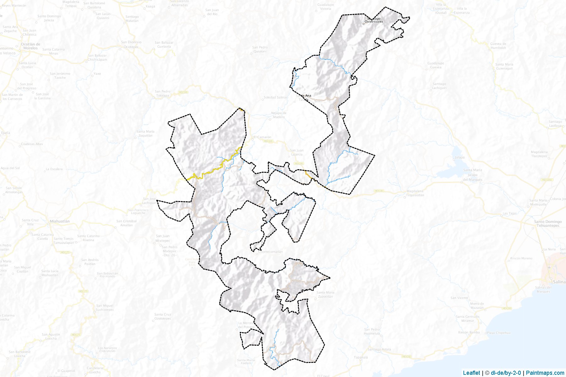 San Carlos Yautepec (Oaxaca) Map Cropping Samples-1