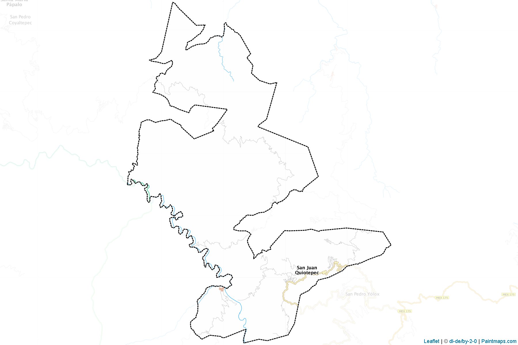 Muestras de recorte de mapas San Juan Quiotepec (Oaxaca)-1