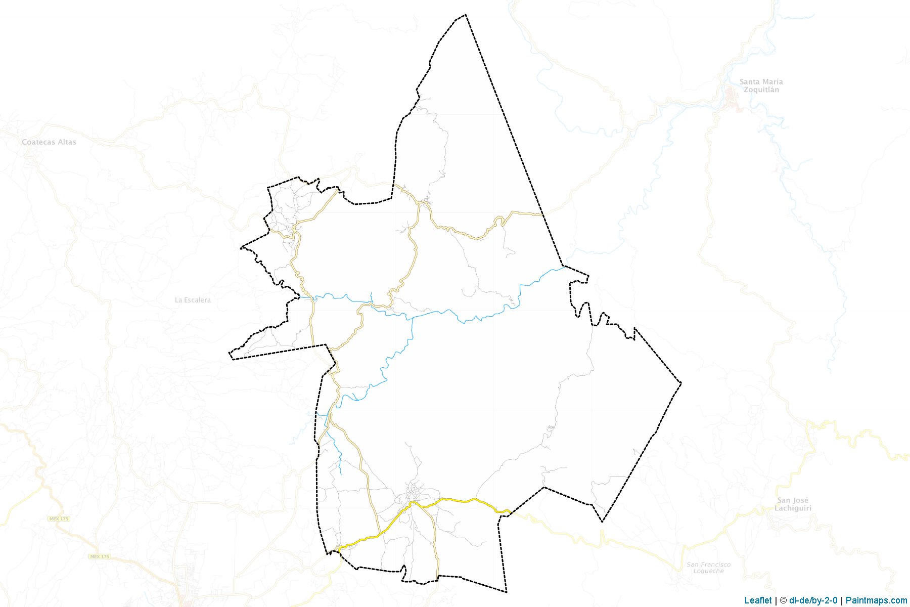 Muestras de recorte de mapas San Luis Amatlán (Oaxaca)-1