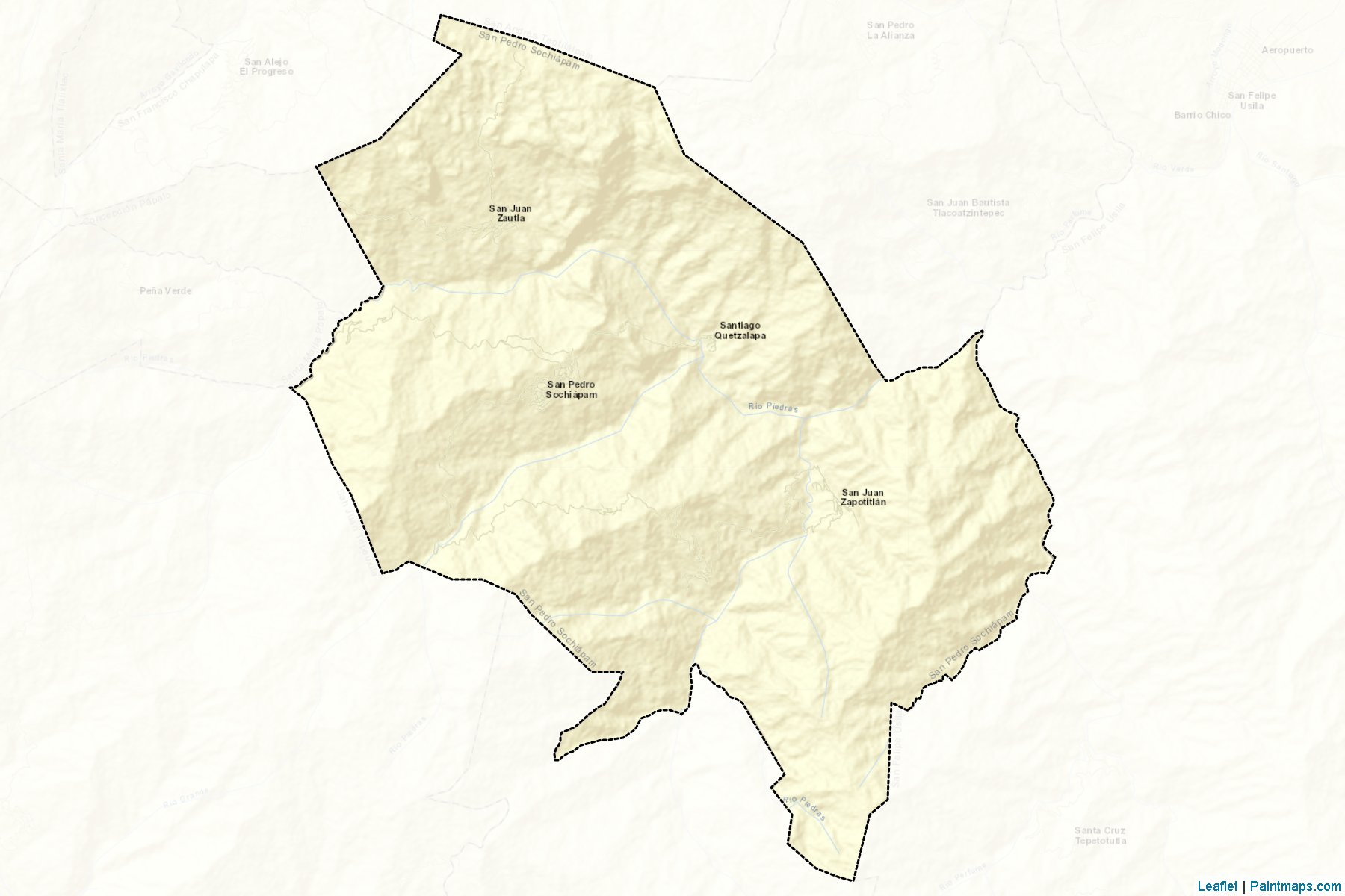 Muestras de recorte de mapas San Pedro Sochiápam (Oaxaca)-2