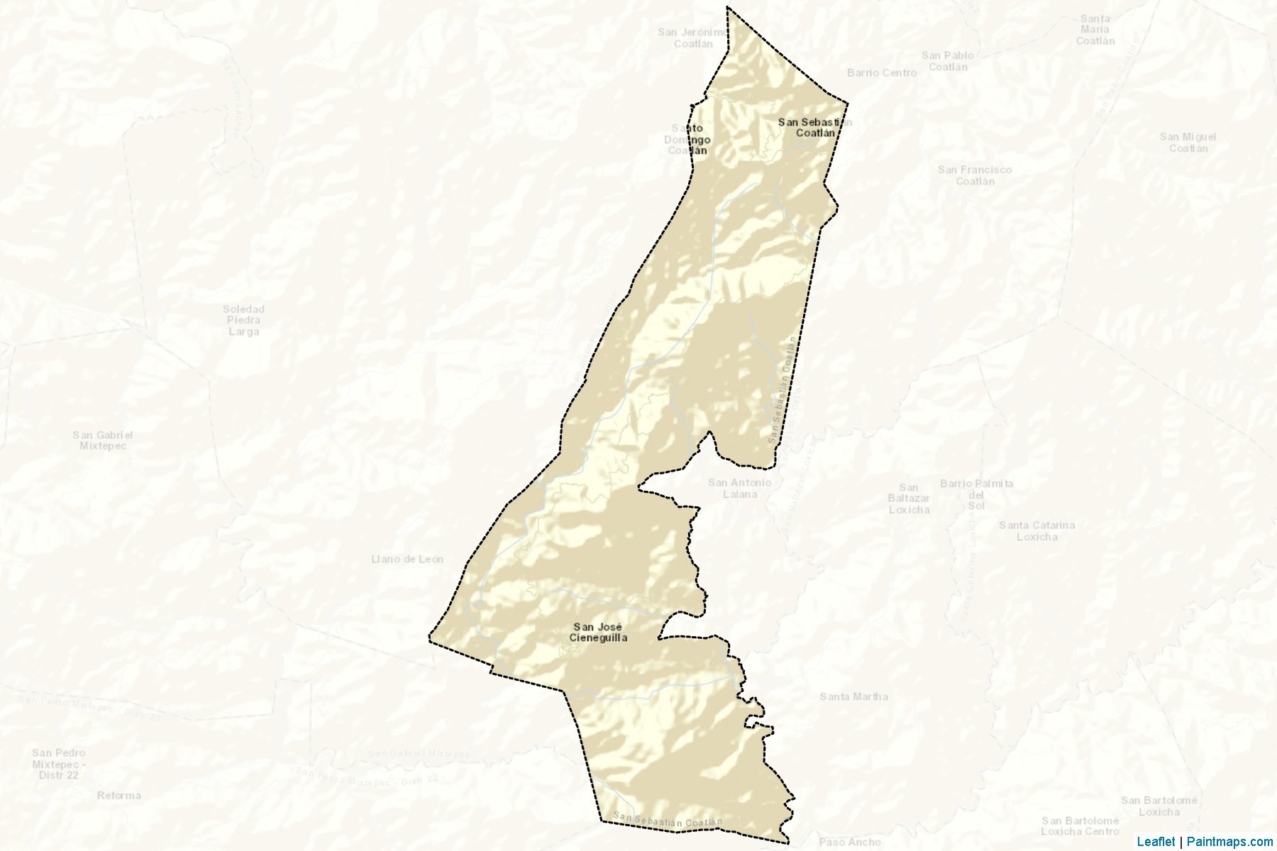 Muestras de recorte de mapas San Sebastián Coatlán (Oaxaca)-2