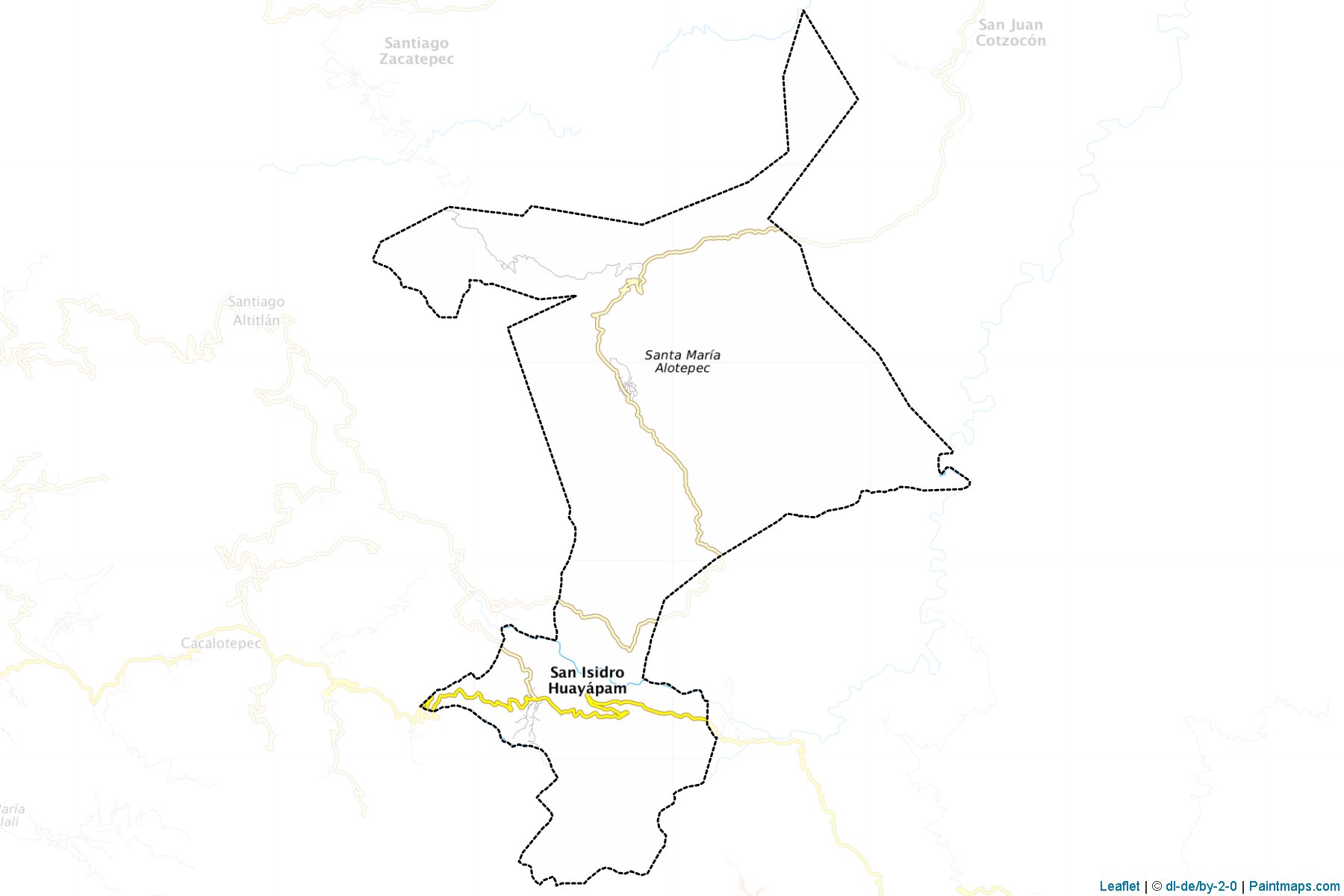 Muestras de recorte de mapas Santa María Alotepec (Oaxaca)-1