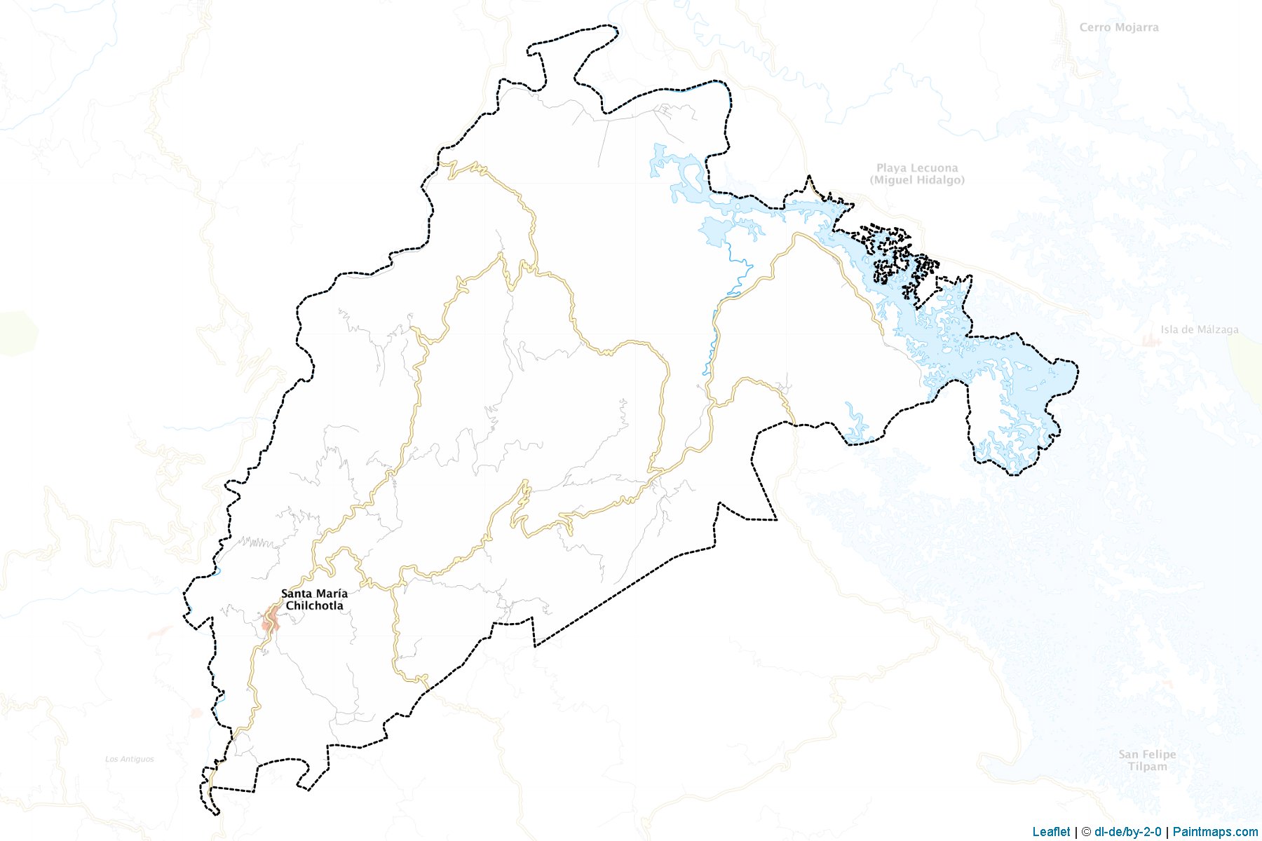 Muestras de recorte de mapas Santa María Chilchotla (Oaxaca)-1