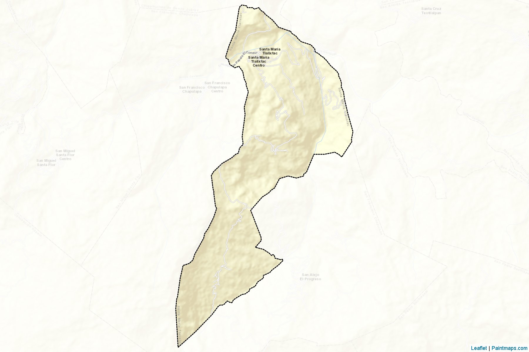Santa María Tlalixtac (Oaxaca) Map Cropping Samples-2