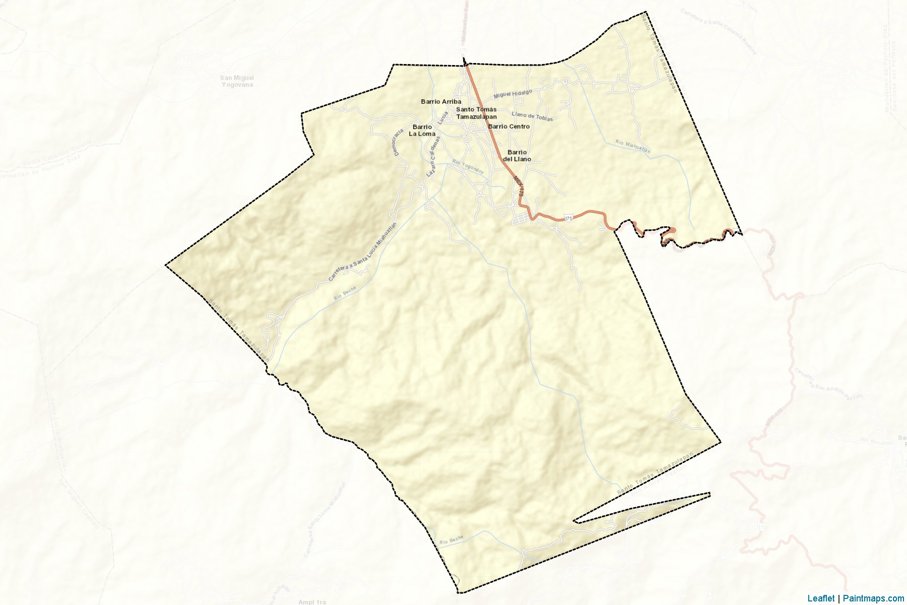 Muestras de recorte de mapas Santo Tomás Tamazulapan (Oaxaca)-2