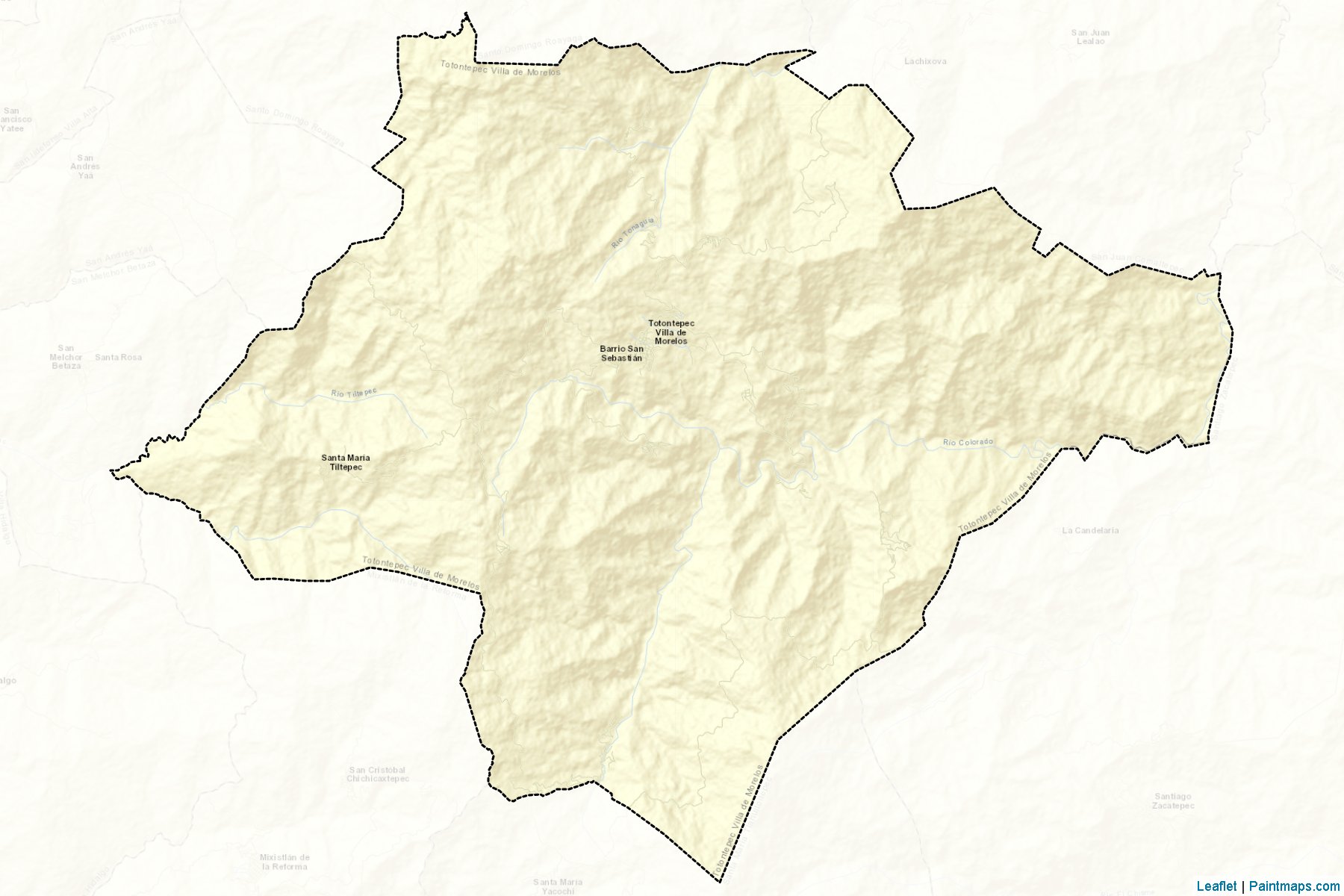 Totontepec Villa de Morelos (Oaxaca) Map Cropping Samples-2