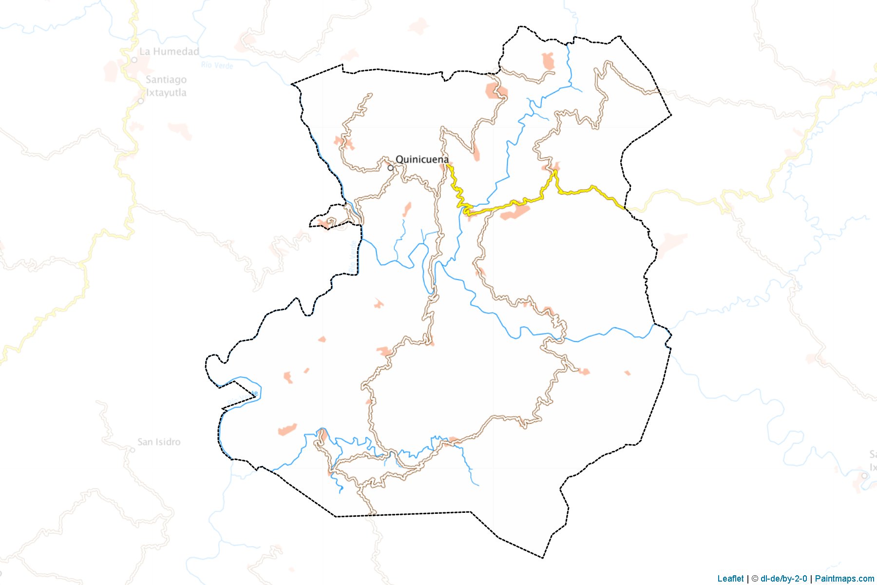 Santa Cruz Zenzontepec (Oaxaca) Map Cropping Samples-1