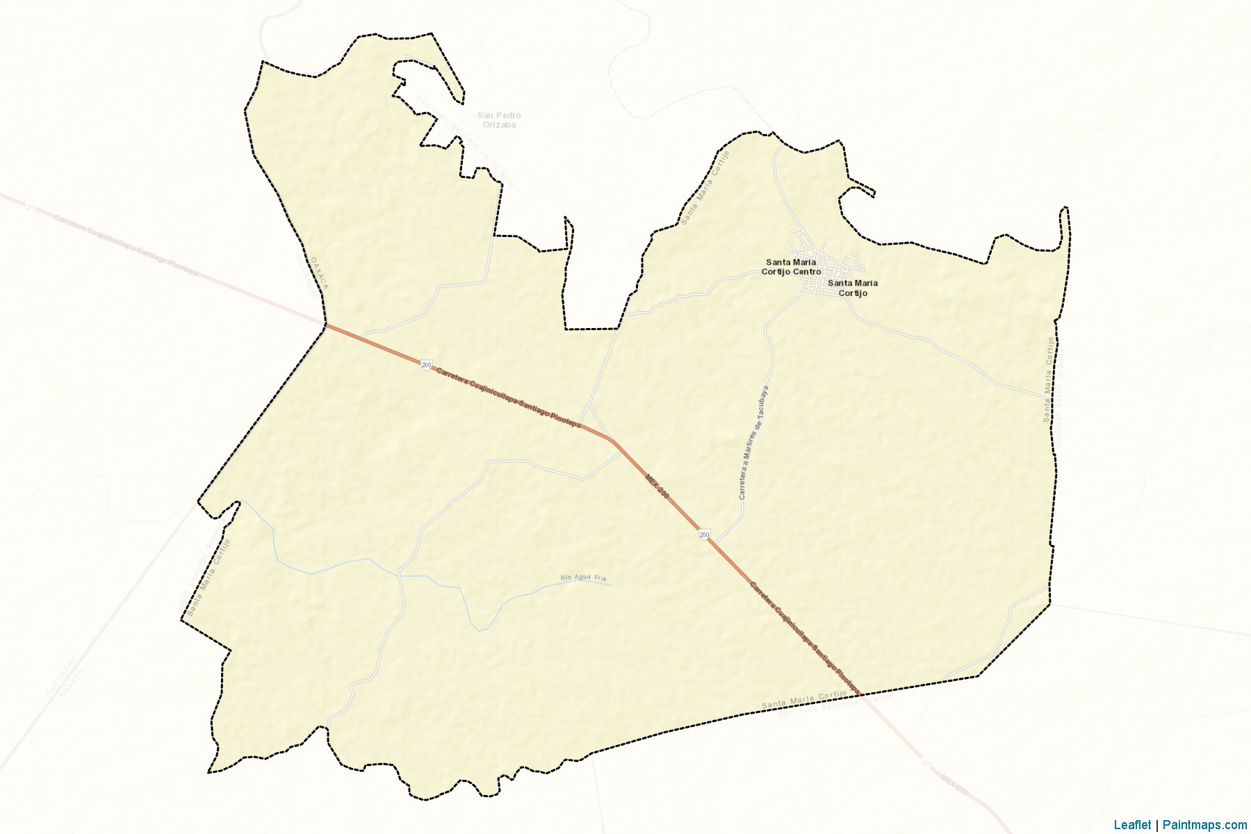 Muestras de recorte de mapas Santa María Cortijo (Oaxaca)-2