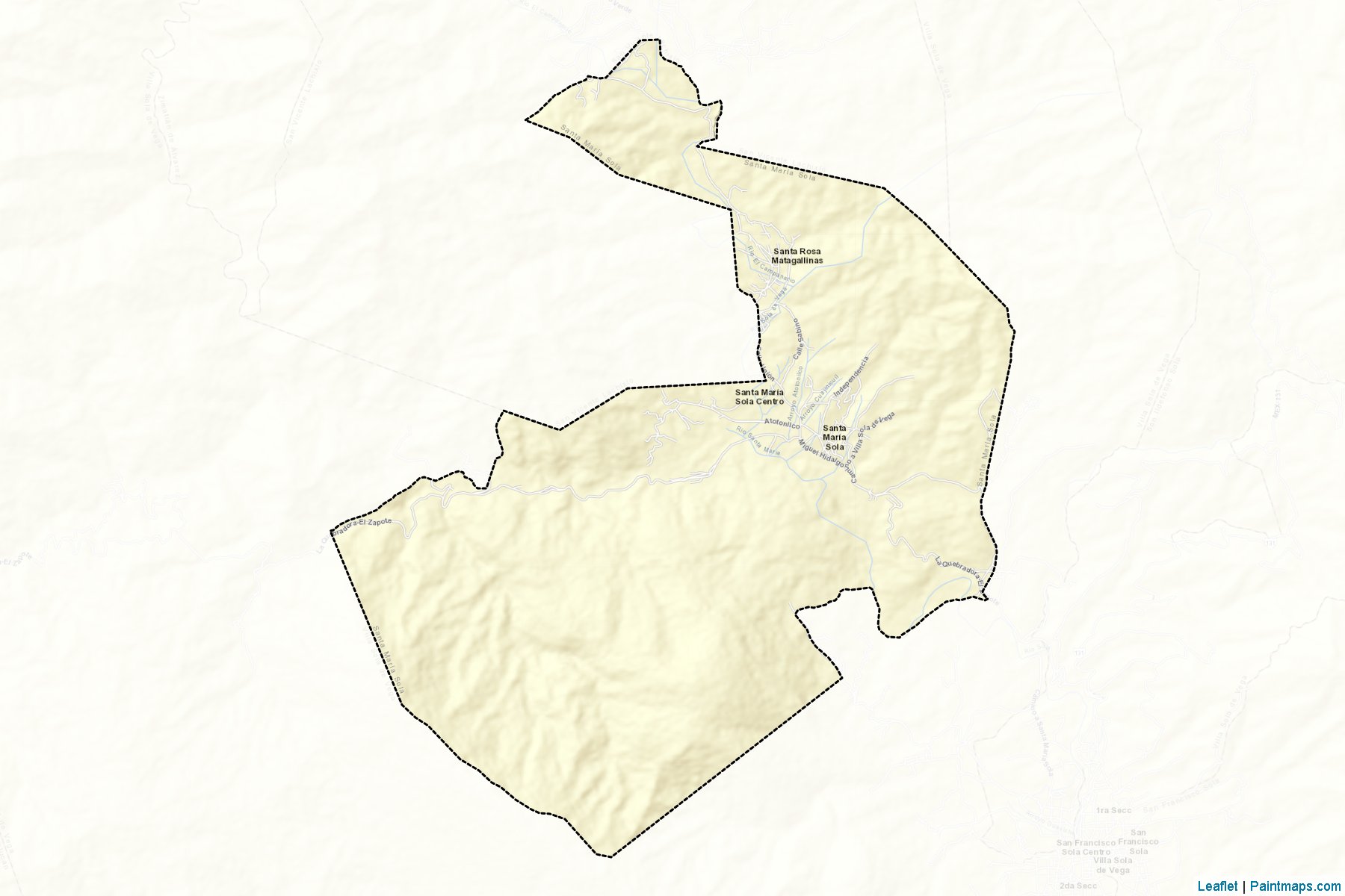 Muestras de recorte de mapas Santa María Sola (Oaxaca)-2