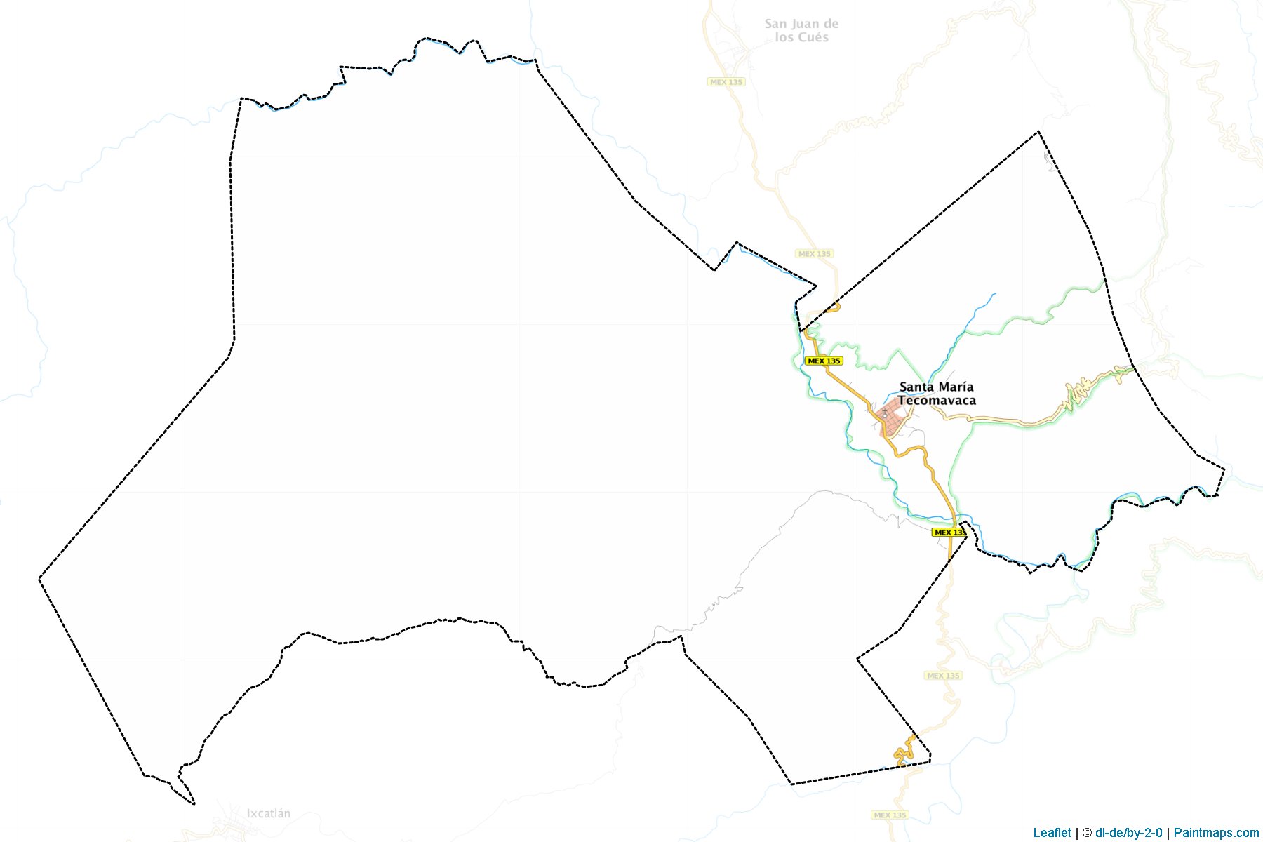 Muestras de recorte de mapas Santa María Tecomavaca (Oaxaca)-1