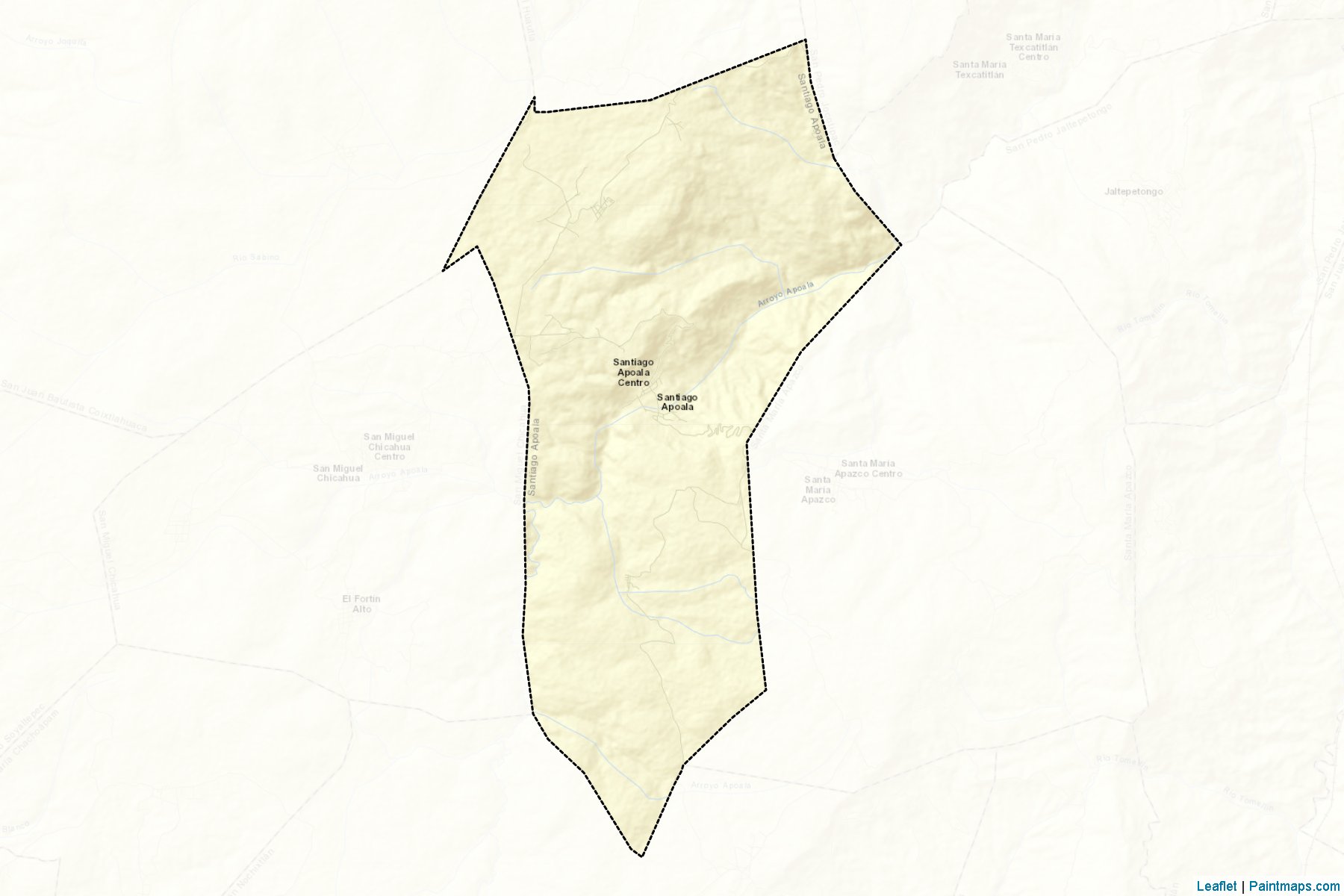 Santiago Apoala (Oaxaca) Map Cropping Samples-2