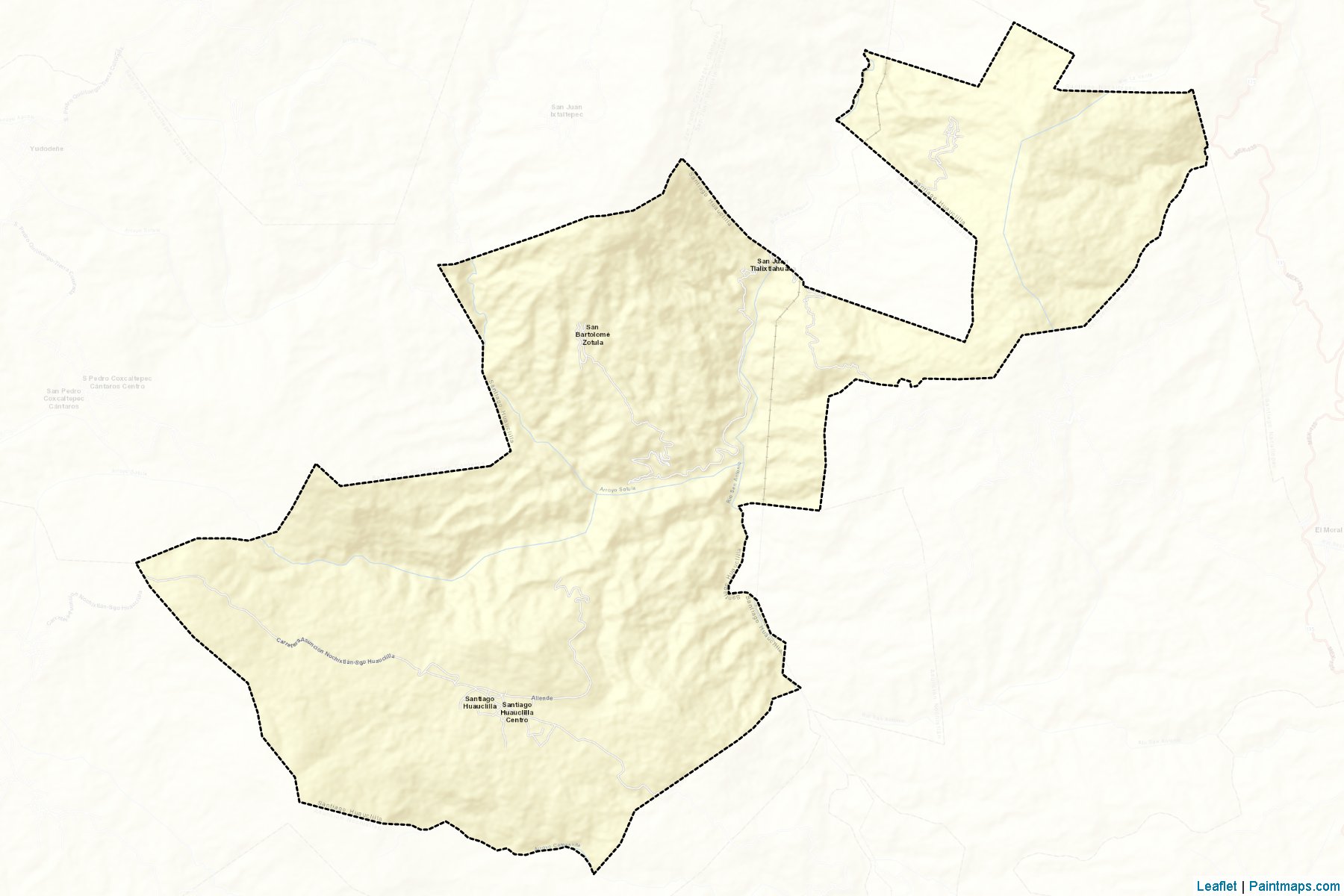 Santiago Huauclilla (Oaxaca) Map Cropping Samples-2