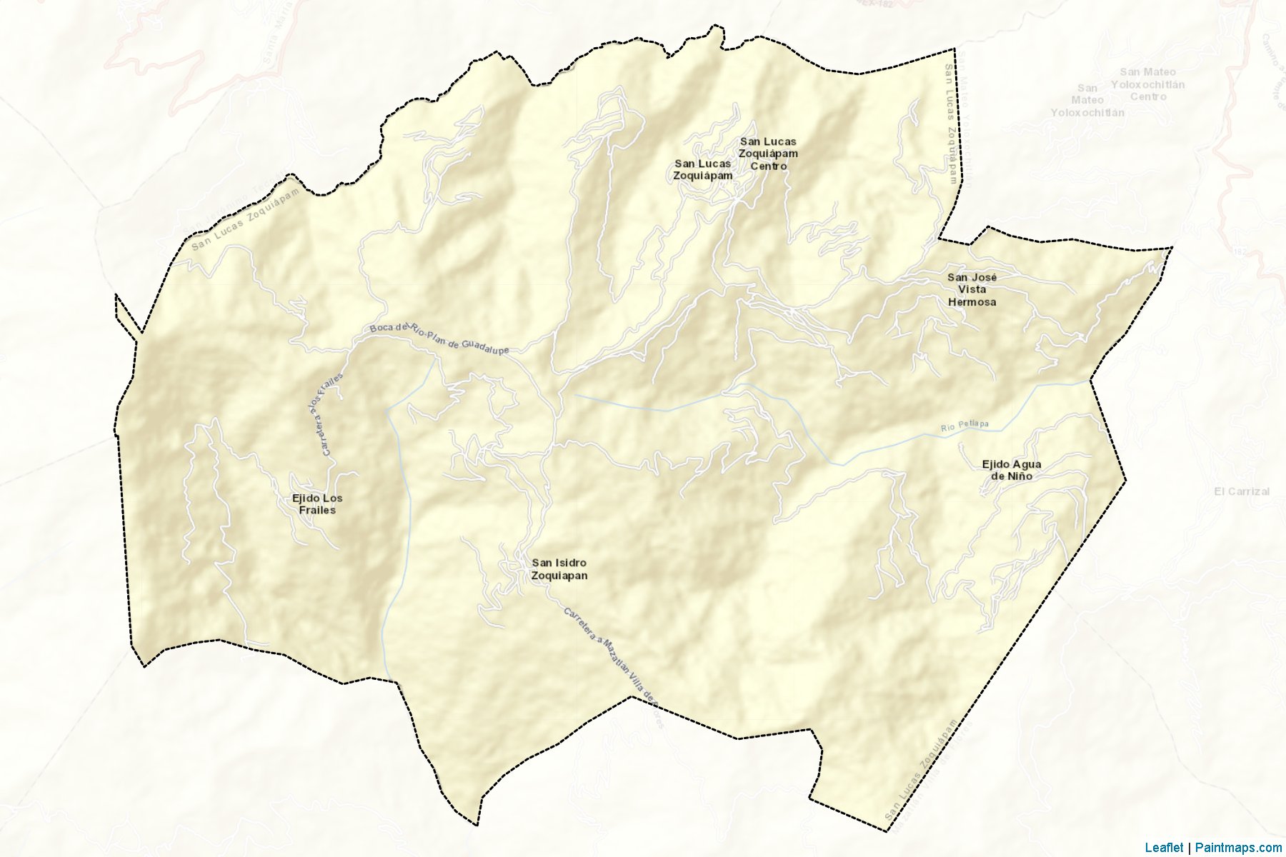 Muestras de recorte de mapas San Lucas Zoquiápam (Oaxaca)-2