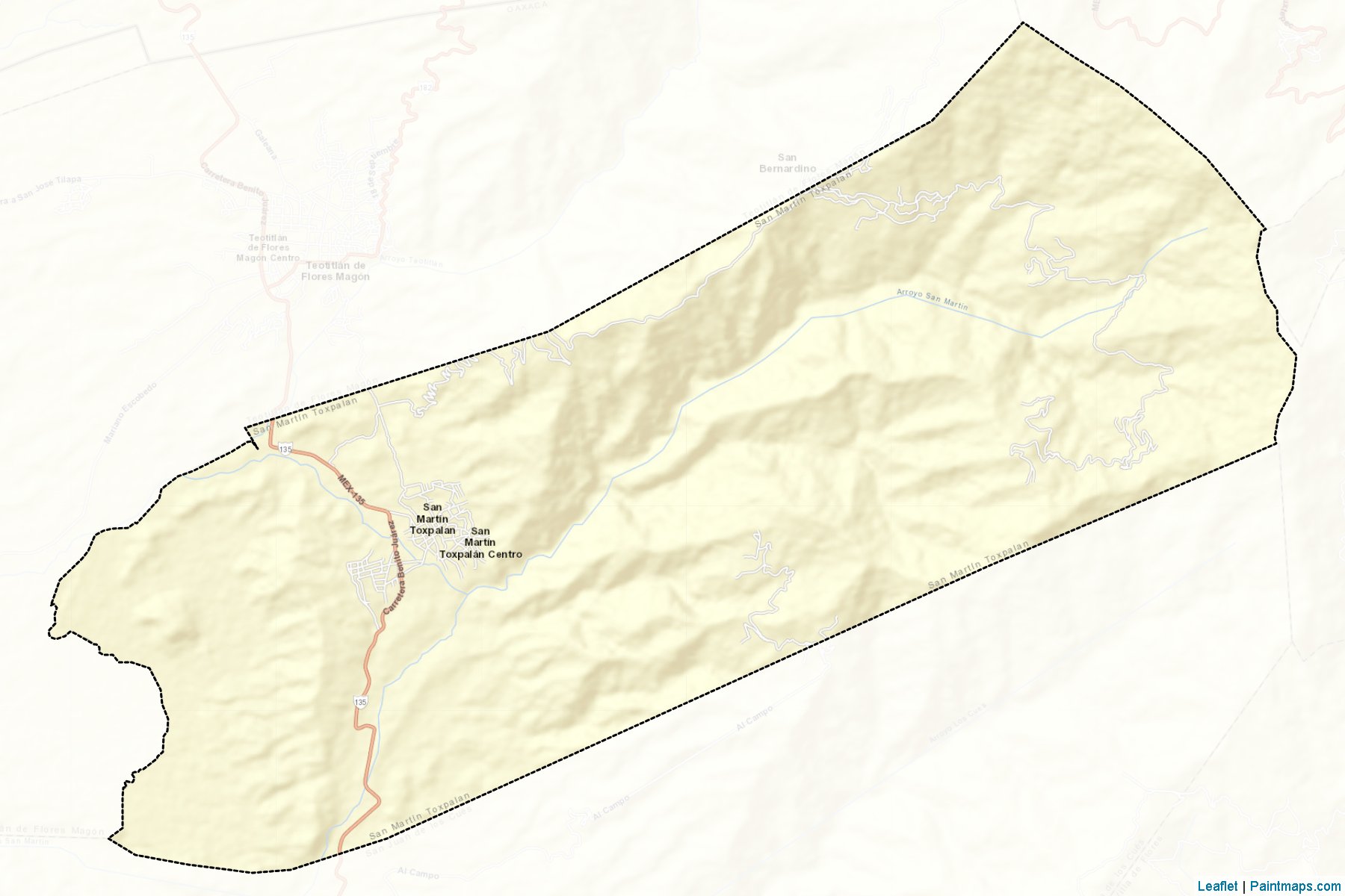 Muestras de recorte de mapas San Martín Toxpalan (Oaxaca)-2