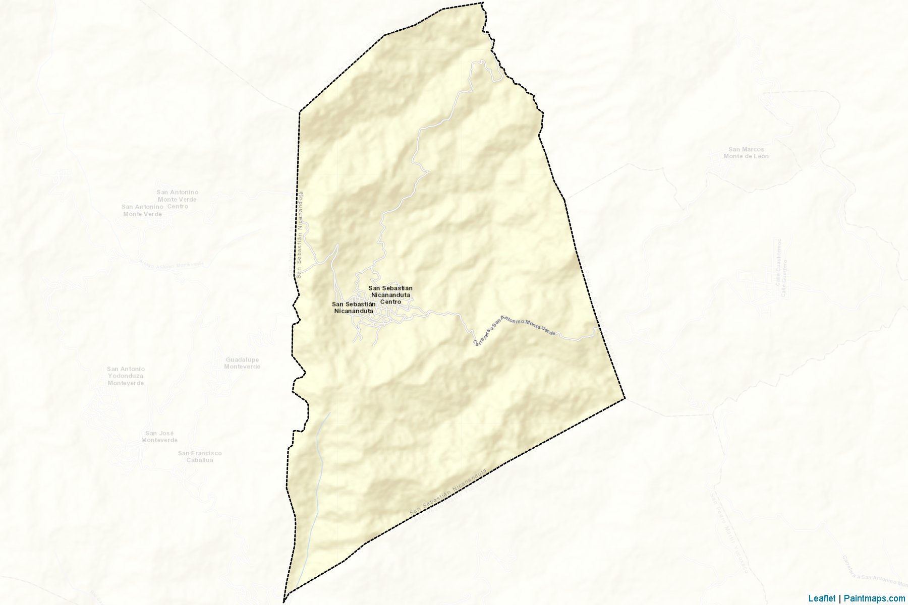 Muestras de recorte de mapas San Sebastián Nicananduta (Oaxaca)-2