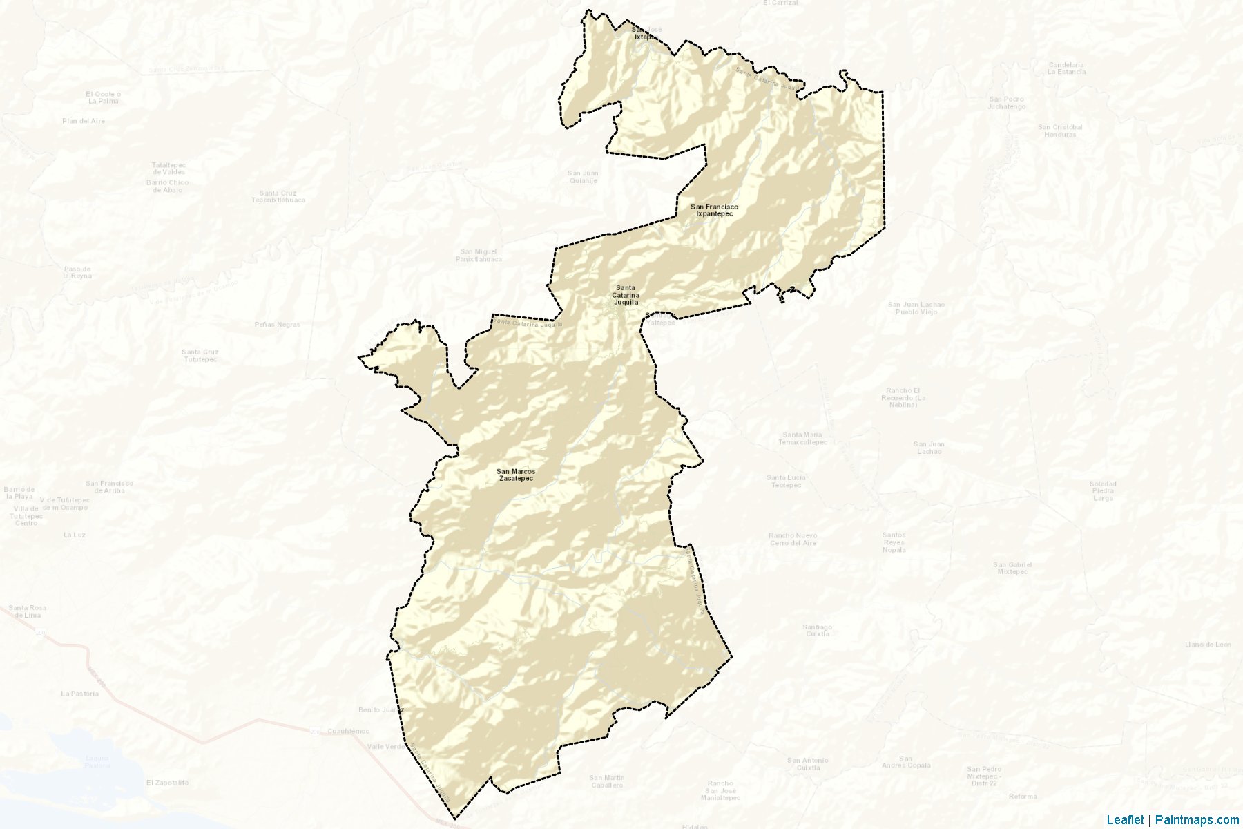 Muestras de recorte de mapas Santa Catarina Juquila (Oaxaca)-2