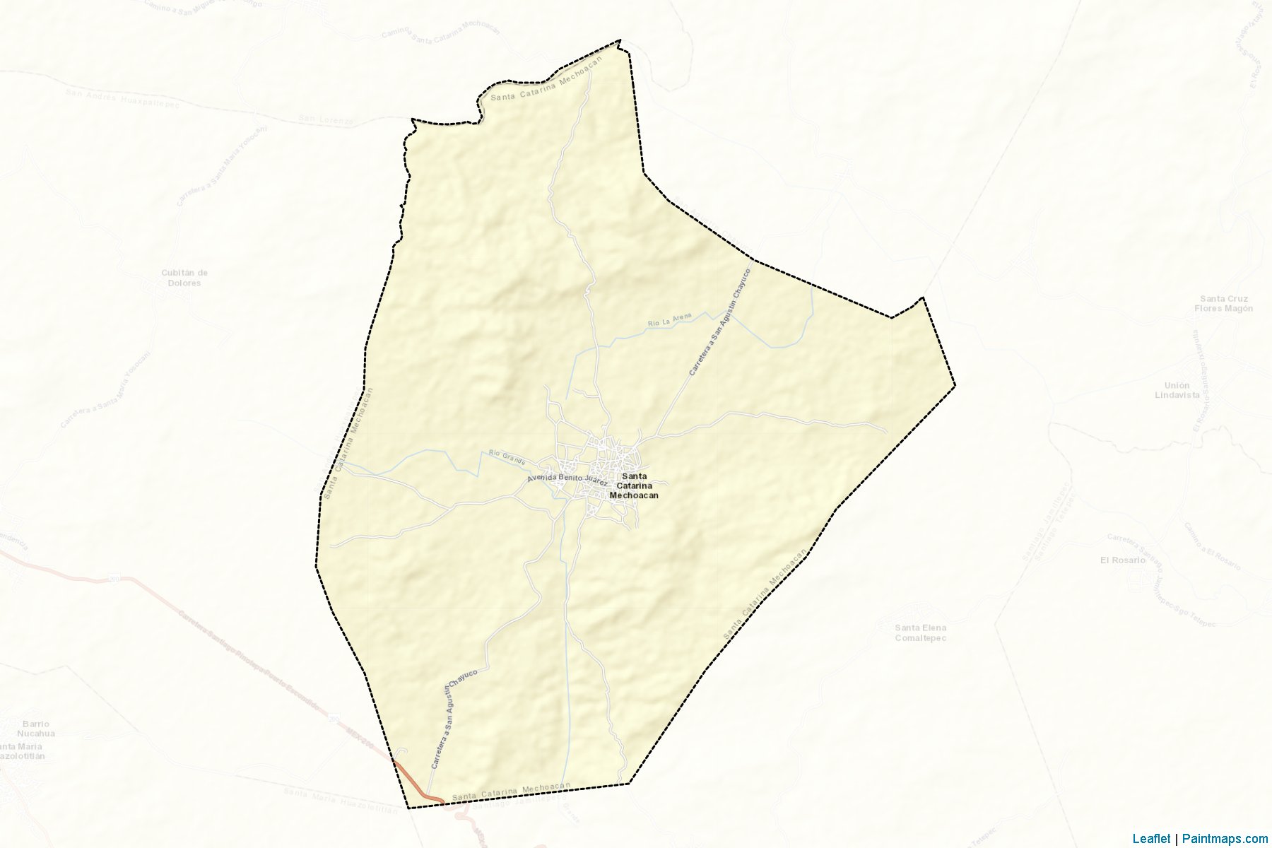 Muestras de recorte de mapas Santa Catarina Mechoacán (Oaxaca)-2