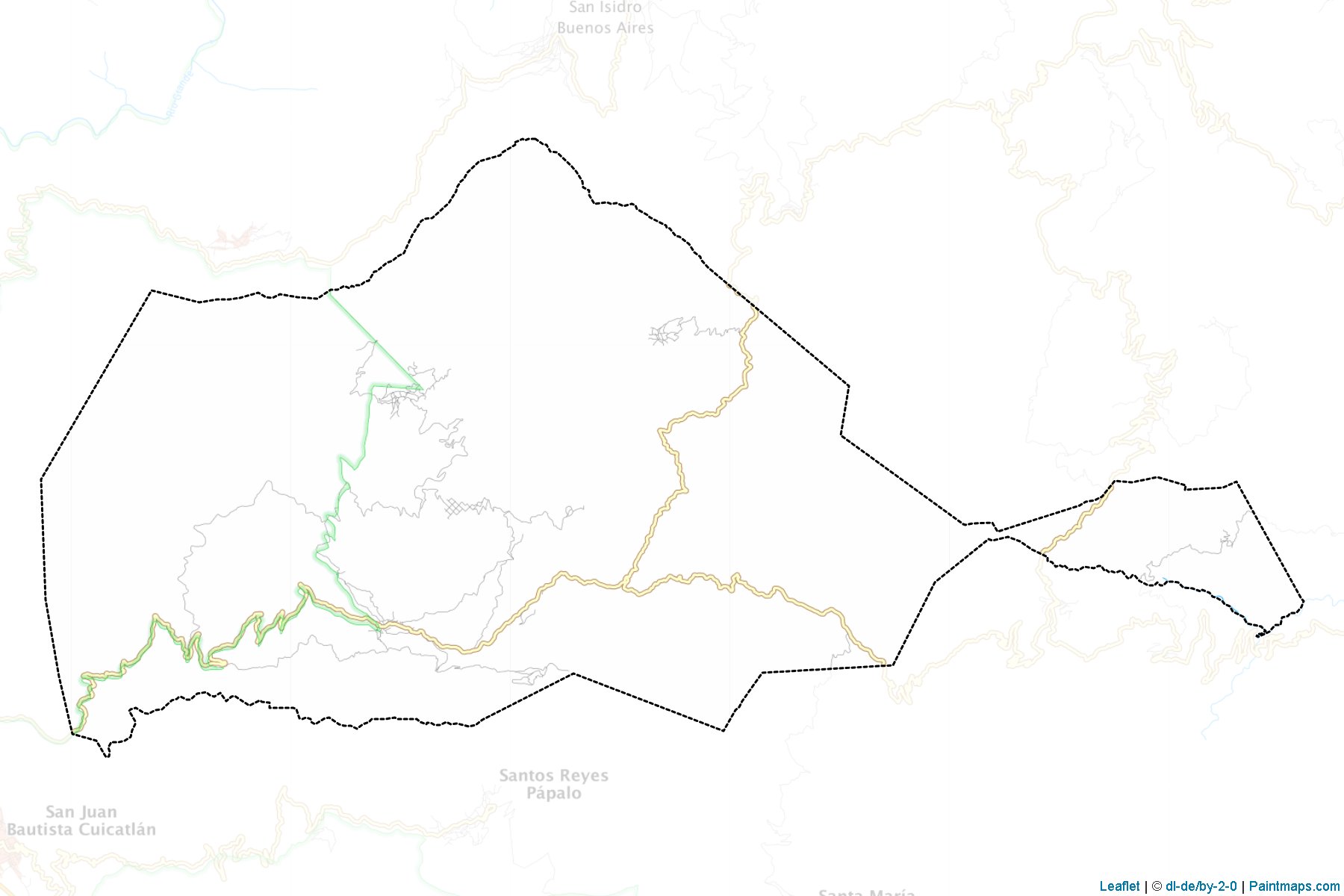 Muestras de recorte de mapas Concepción Pápalo (Oaxaca)-1