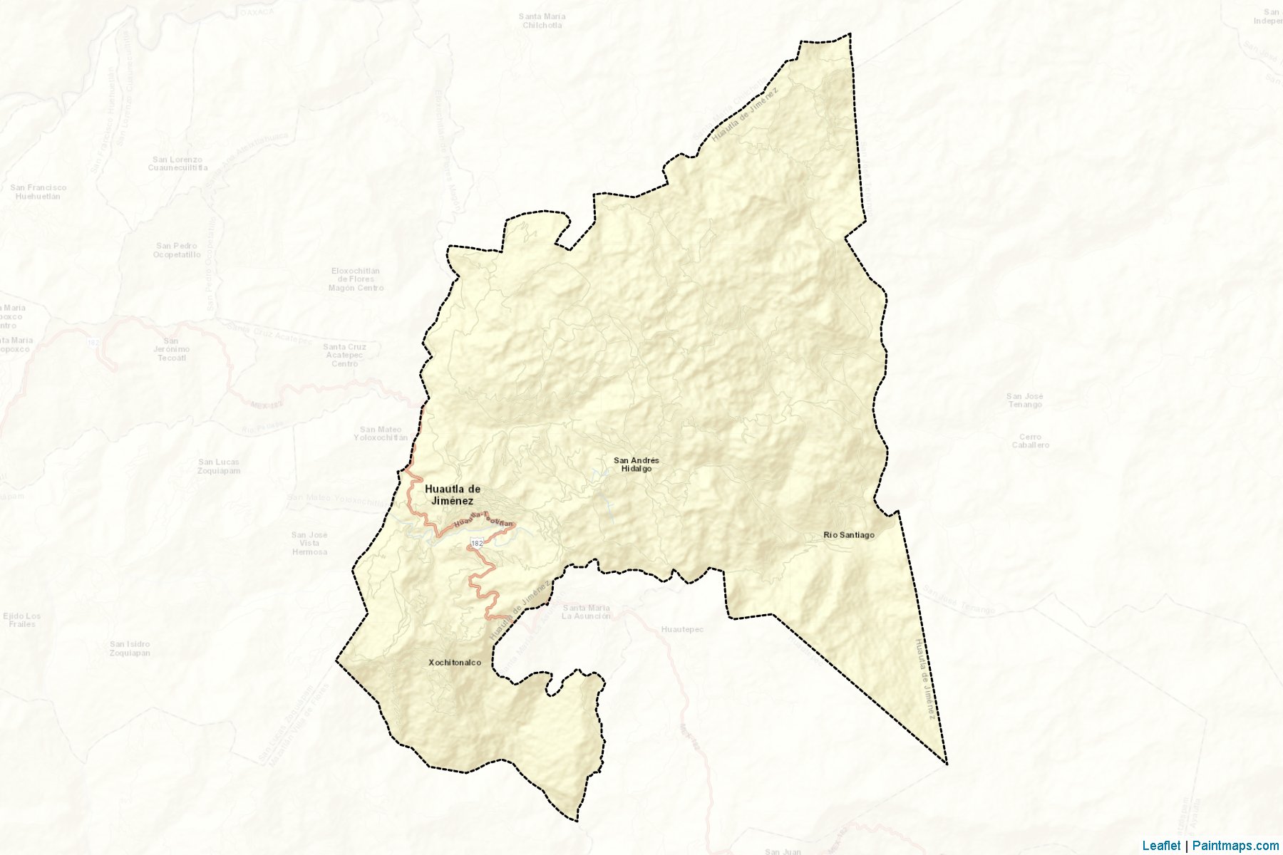 Muestras de recorte de mapas Huautla de Jiménez (Oaxaca)-2