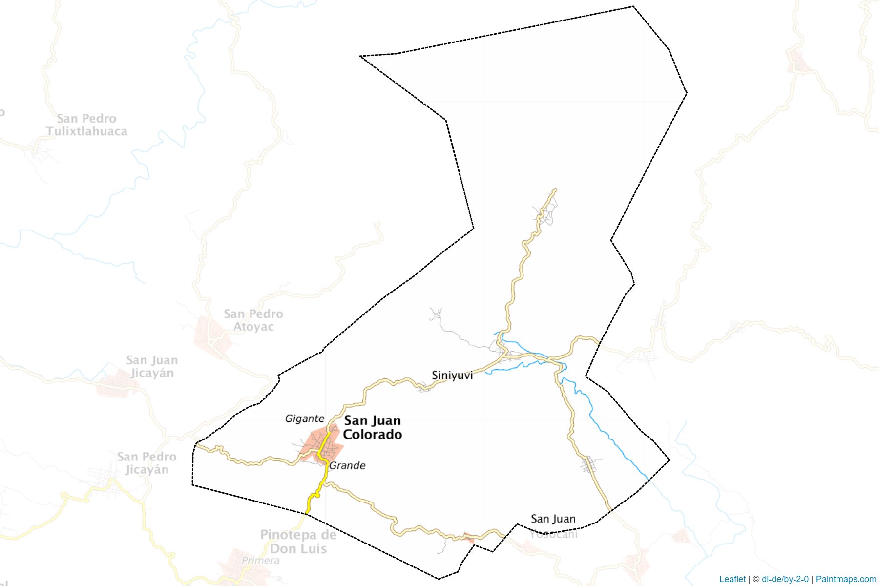 San Juan Colorado (Oaxaca) Map Cropping Samples-1