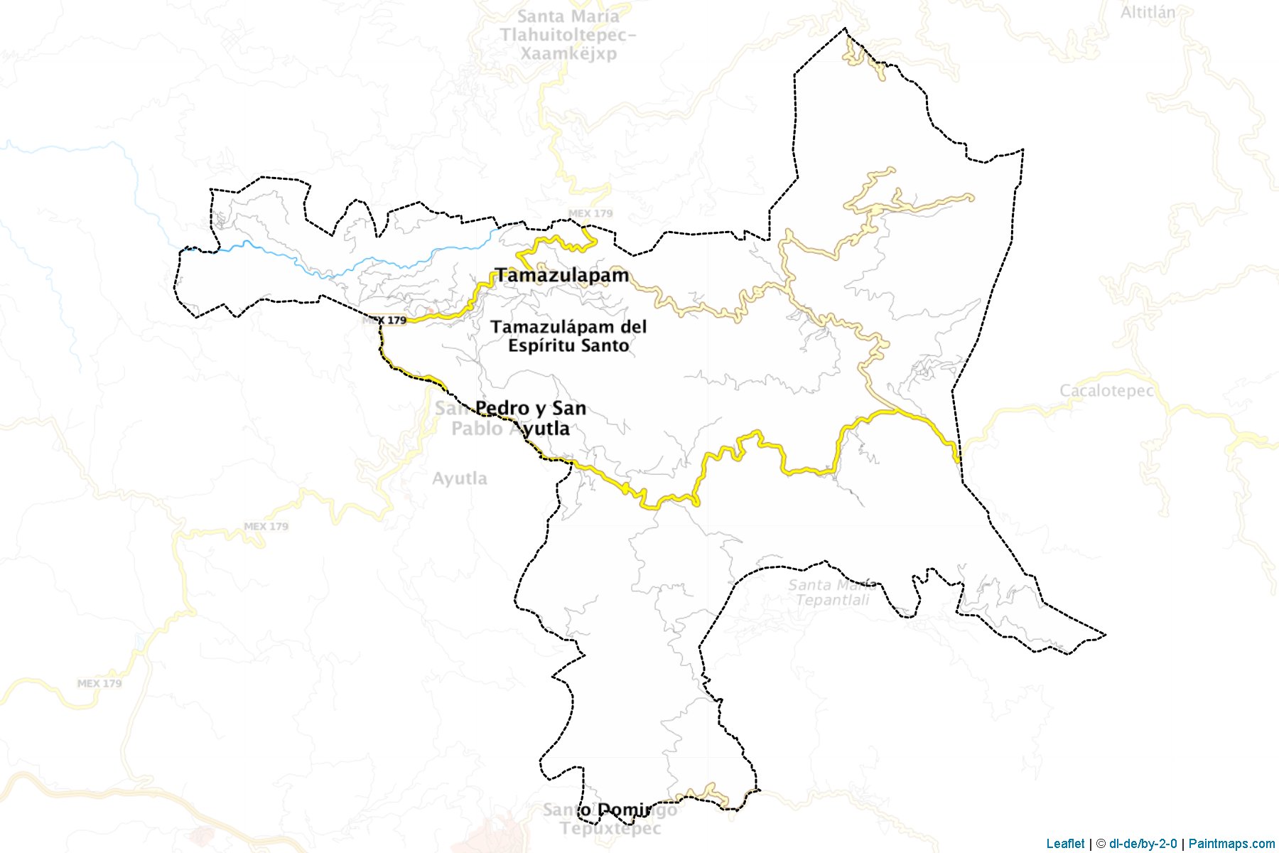 Muestras de recorte de mapas Tamazulápam del Espíritu Santo (Oaxaca)-1