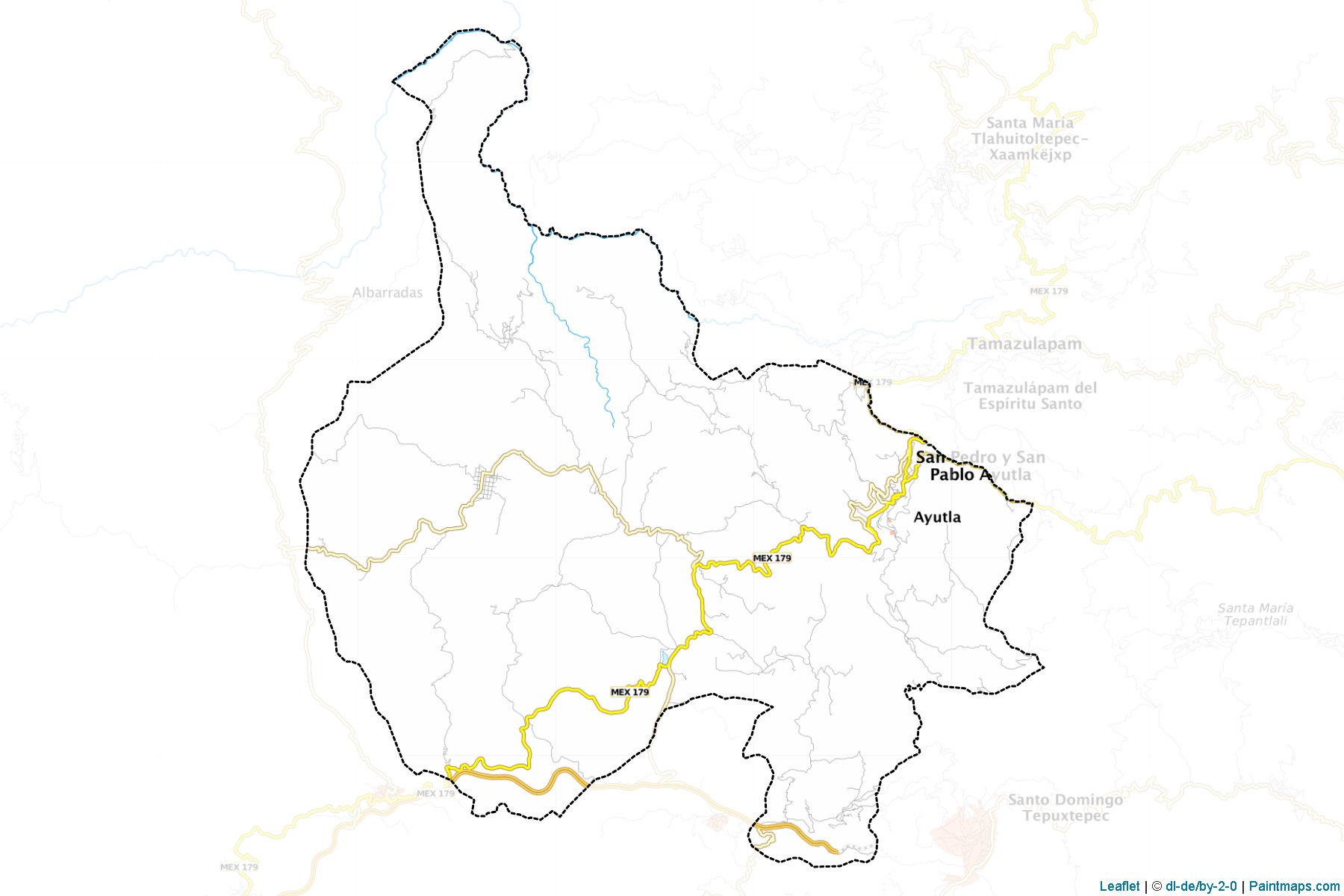 San Pedro y San Pablo Ayutla (Oaxaca) Map Cropping Samples-1