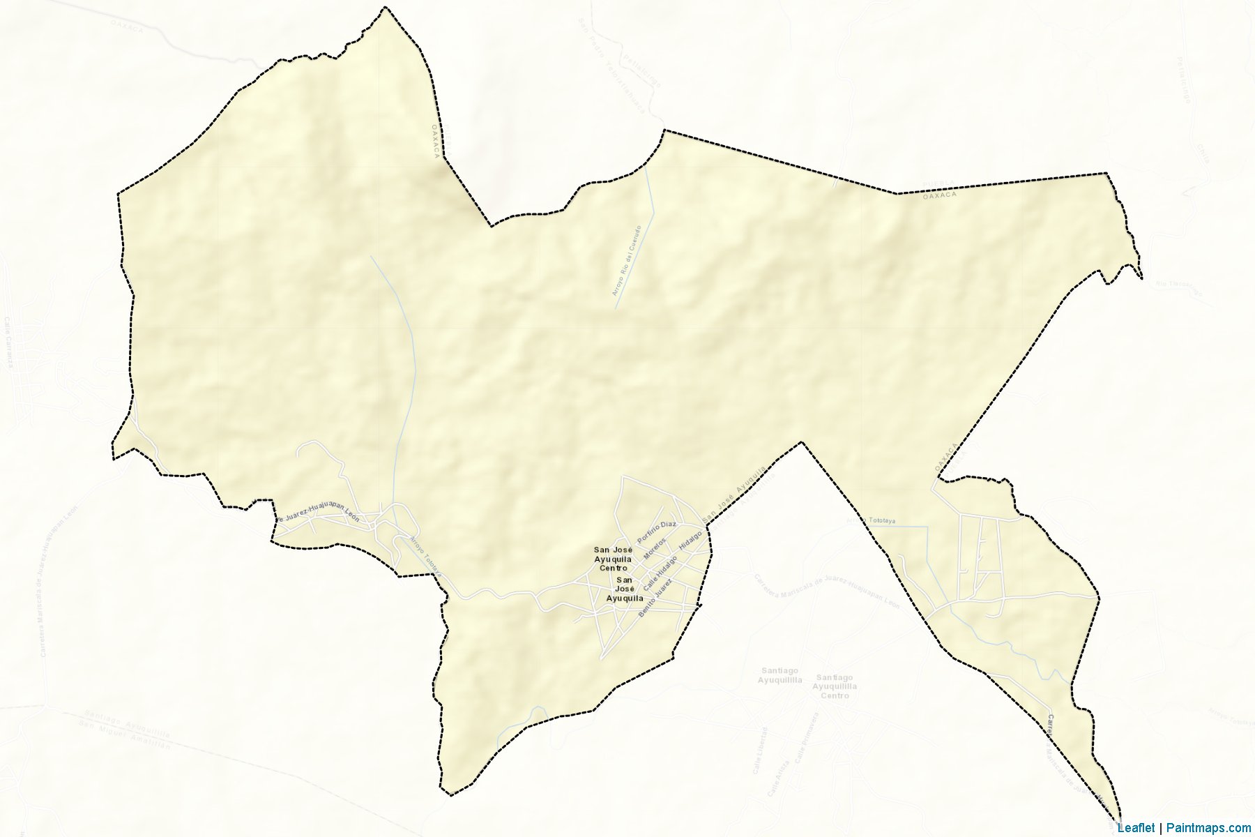 Muestras de recorte de mapas San José Ayuquila (Oaxaca)-2