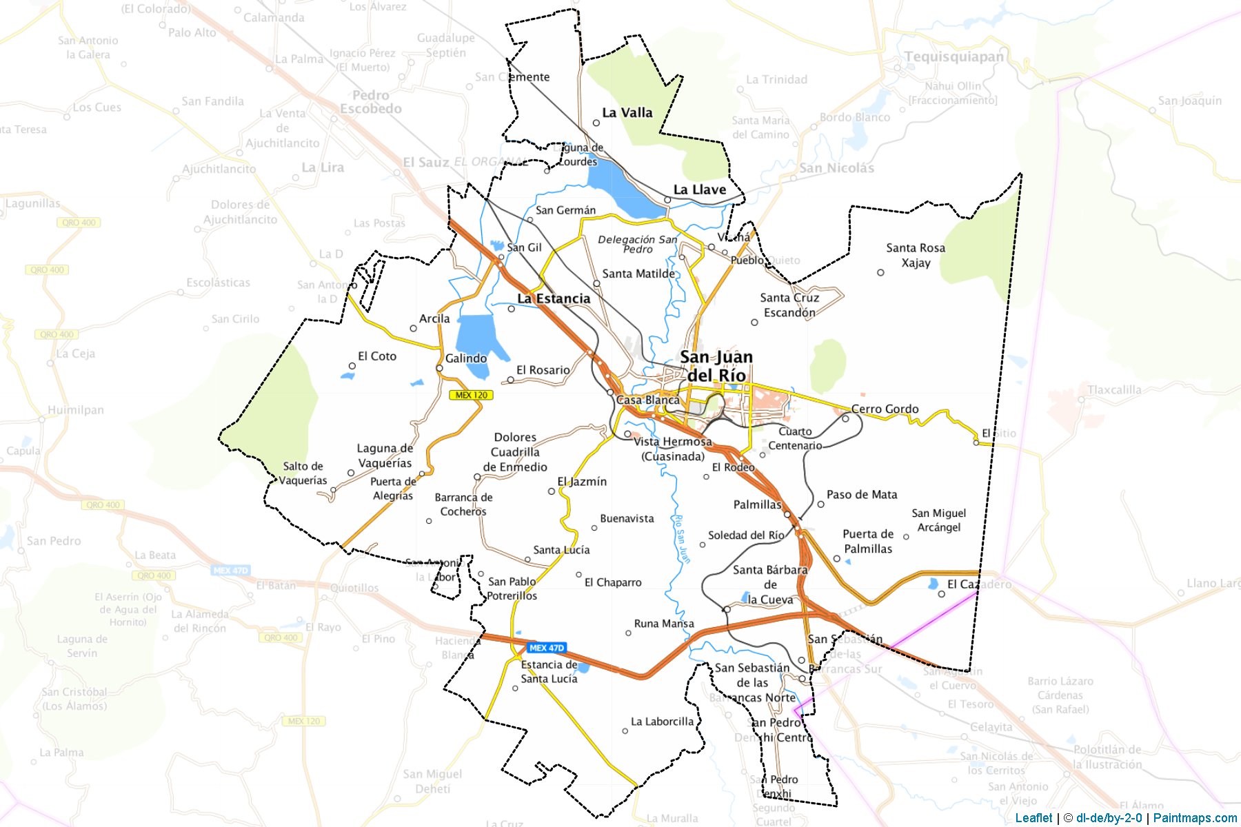 Muestras de recorte de mapas San Juan del Río (Querétaro)-1