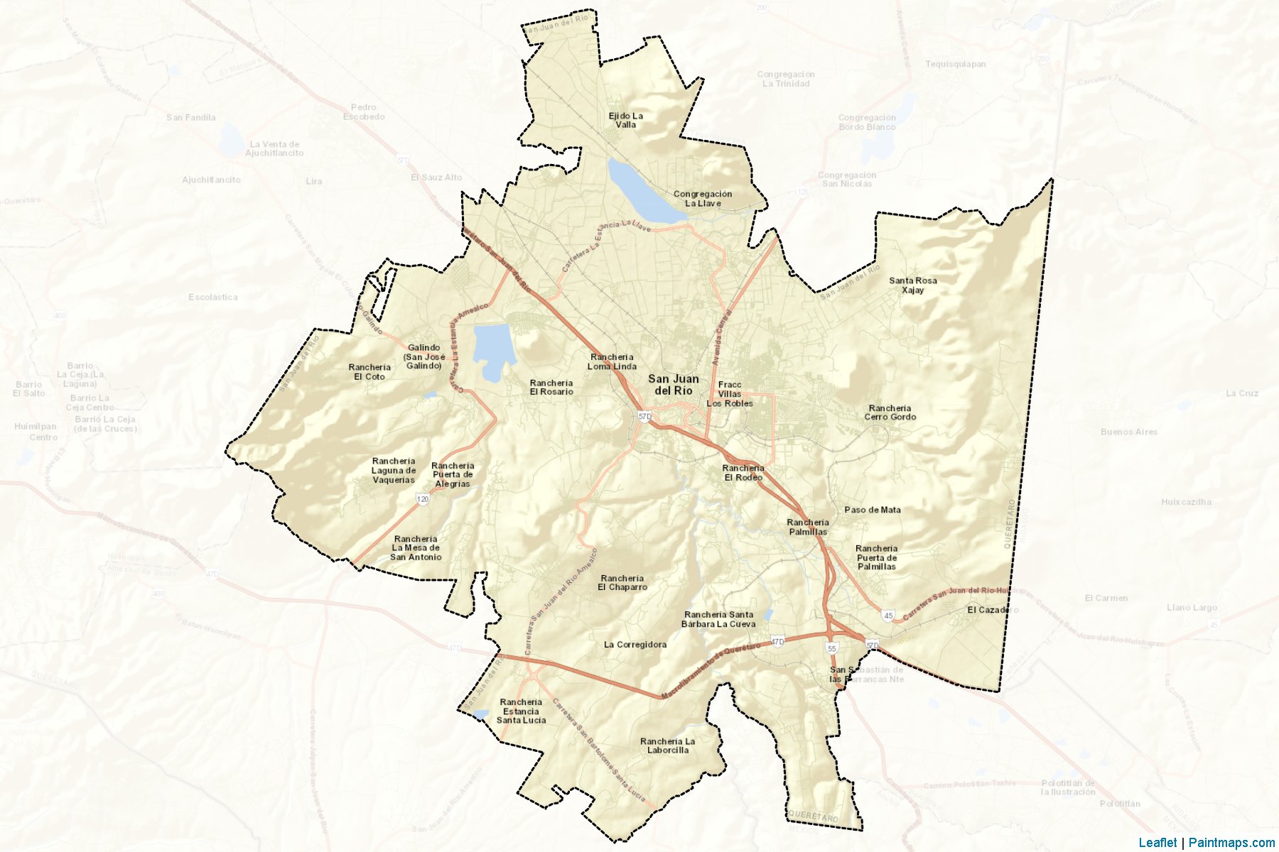 Muestras de recorte de mapas San Juan del Río (Querétaro)-2