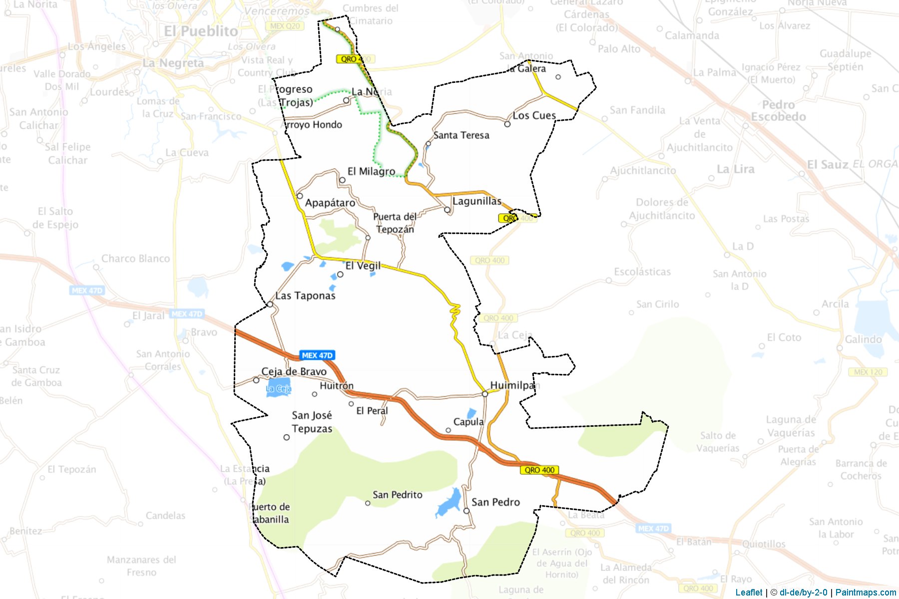 Muestras de recorte de mapas Huimilpan (Querétaro)-1