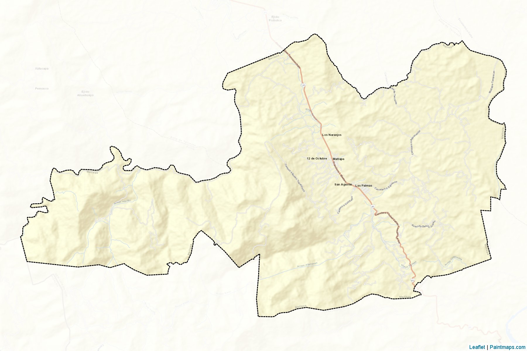 Muestras de recorte de mapas Matlapa (San Luis Potosí)-2