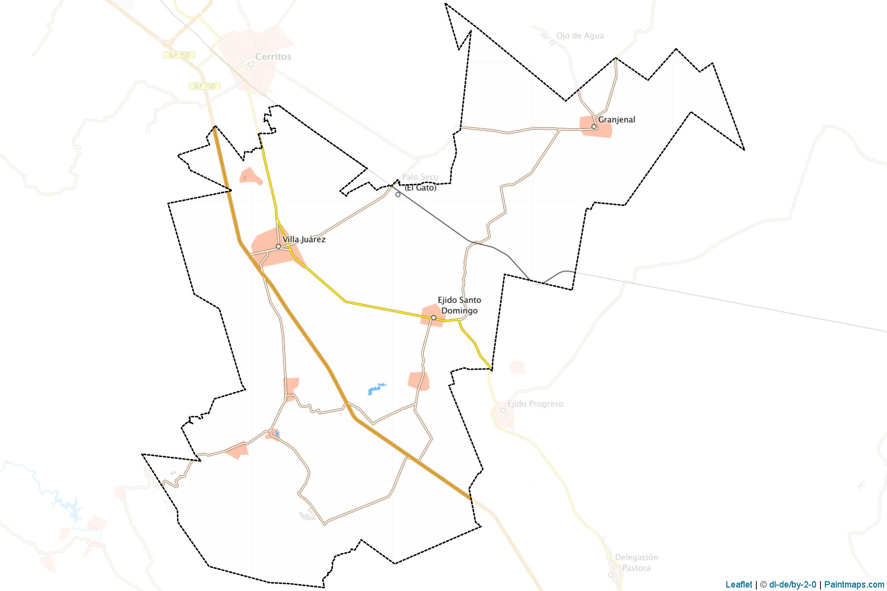 Muestras de recorte de mapas Villa Juárez (San Luis Potosí)-1