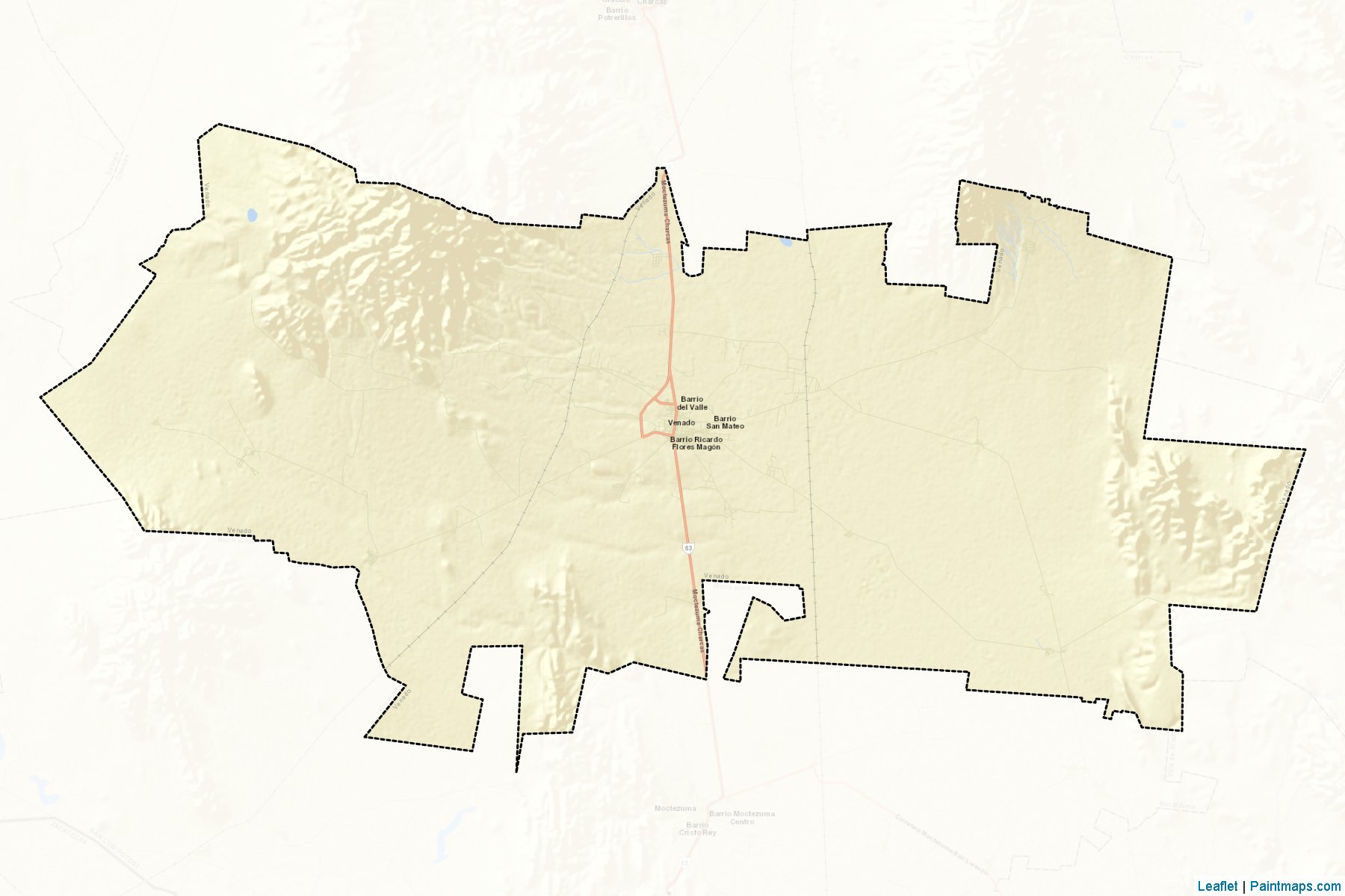 Muestras de recorte de mapas Venado (San Luis Potosí)-2