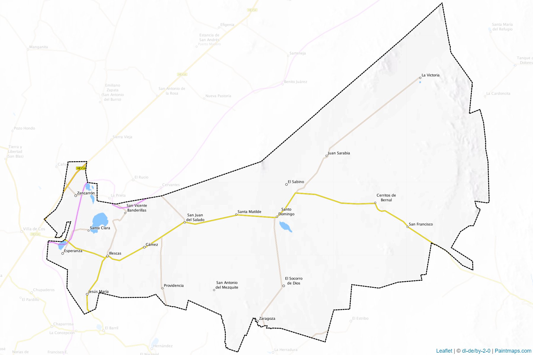 Muestras de recorte de mapas Santo Domingo (San Luis Potosí)-1