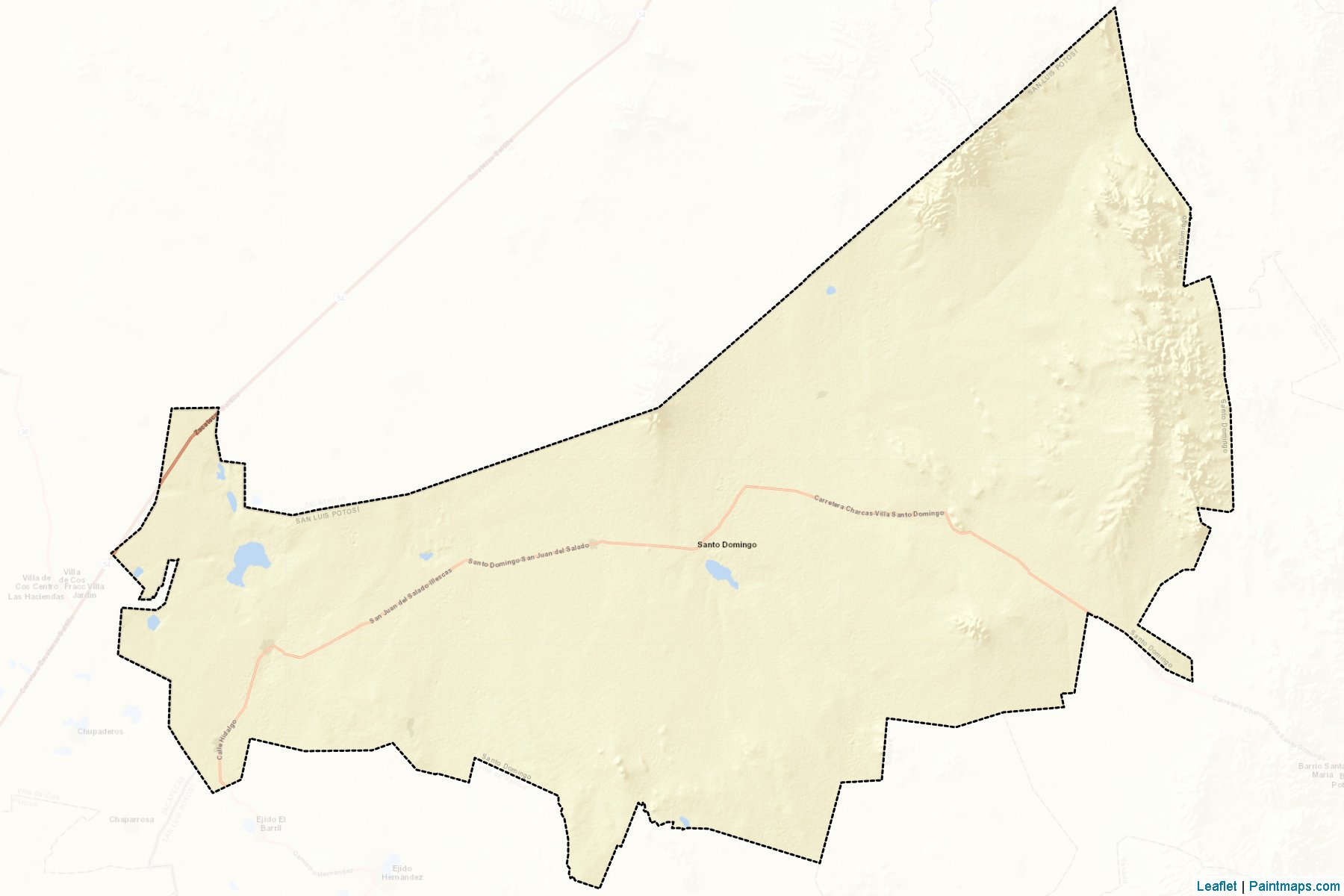 Muestras de recorte de mapas Santo Domingo (San Luis Potosí)-2