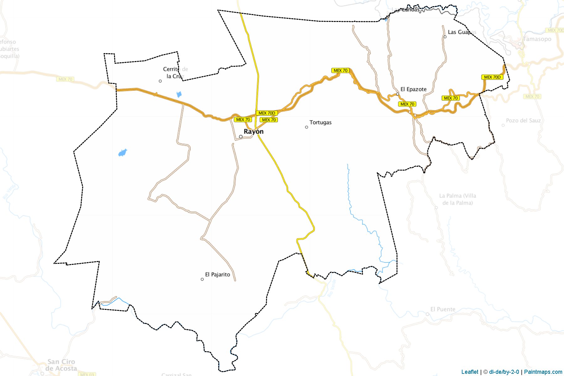 Muestras de recorte de mapas Rayón (San Luis Potosí)-1