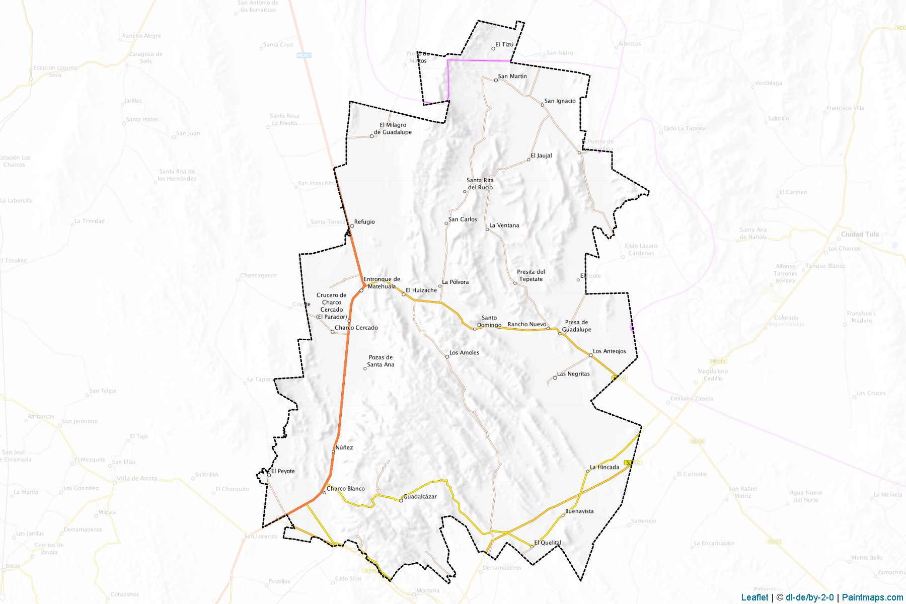 Guadalcazar (San Luis Potosí) Map Cropping Samples-1