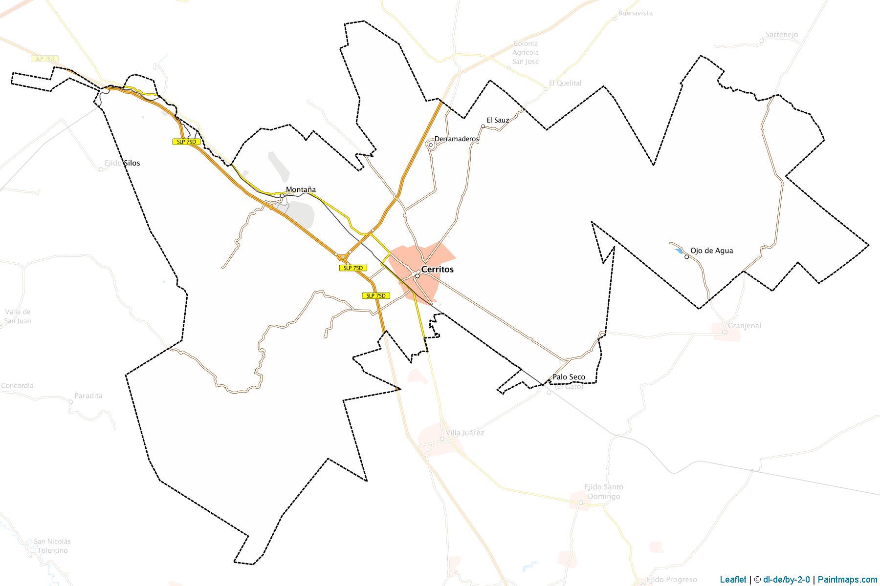 Cerritos (San Luis Potosí) Map Cropping Samples-1